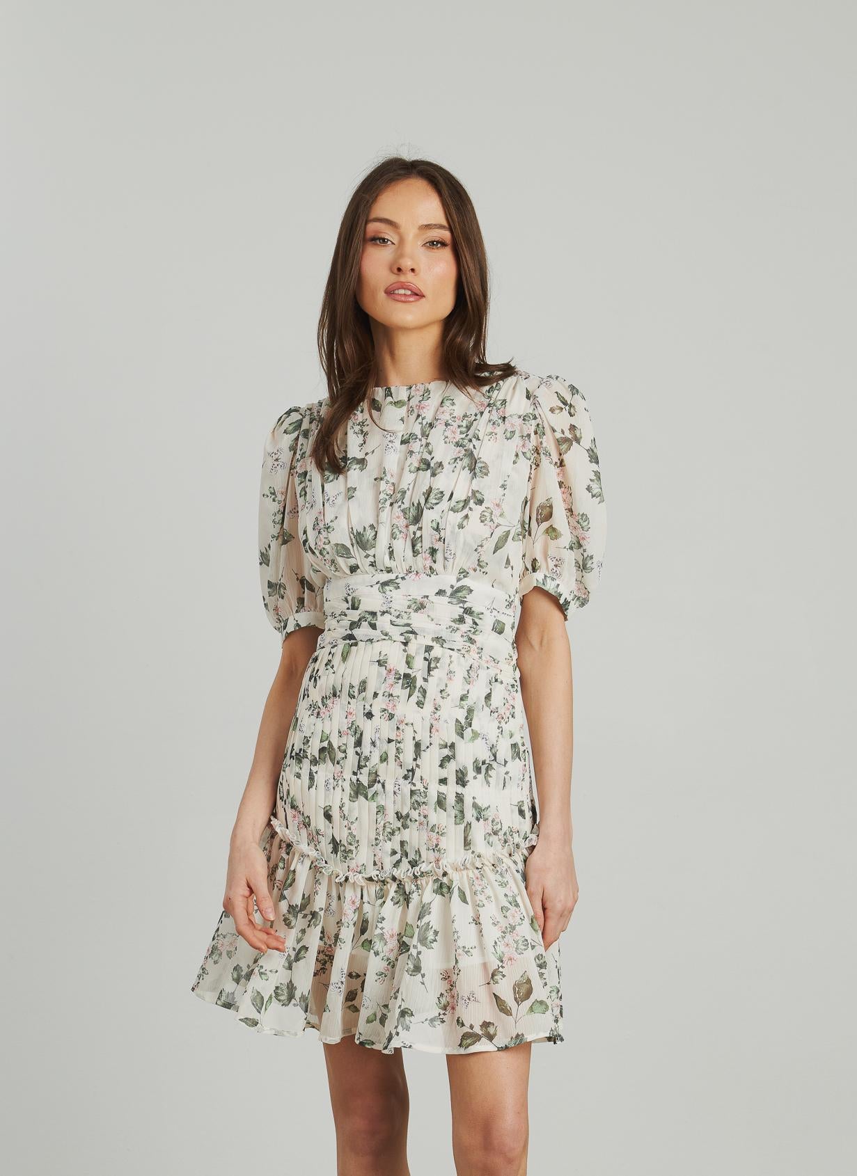 VESTIDO CORTO FRUNCES