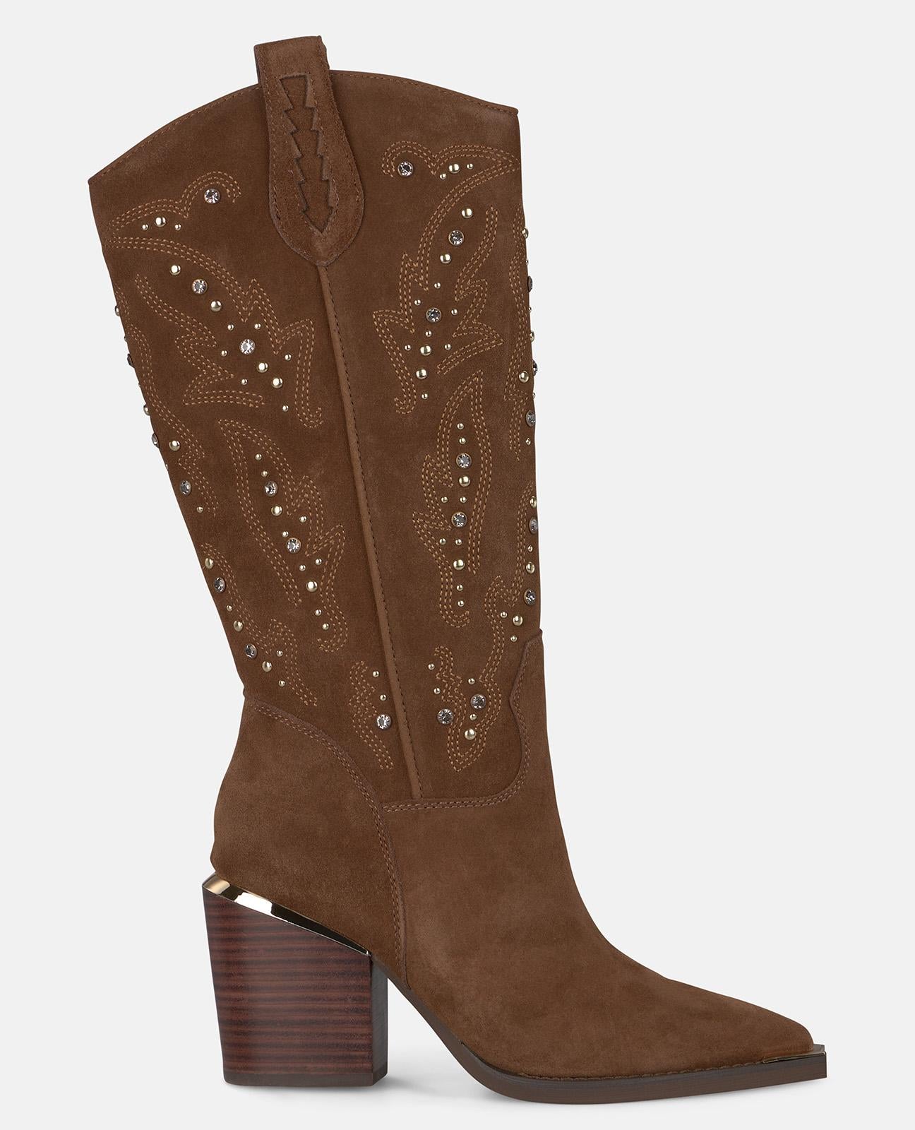 BOTA TACÓN TACHAS PEDRERÍA