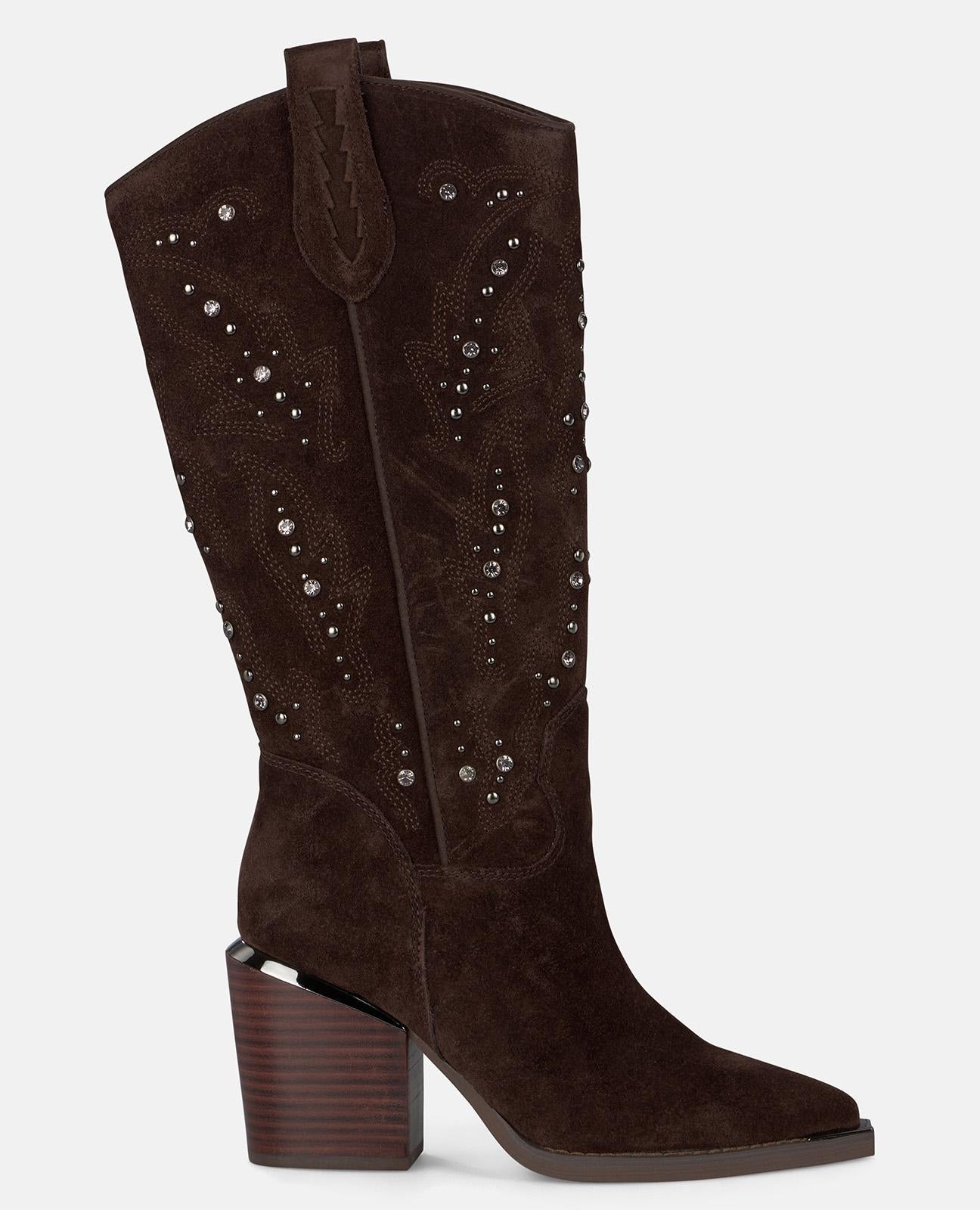 BOTA TACÓN TACHAS PEDRERÍA