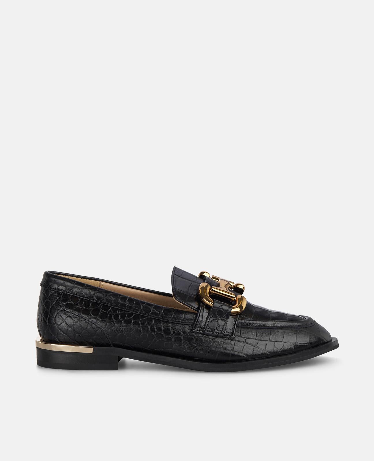 MOCASÍN ESTRIBO METALIZADO