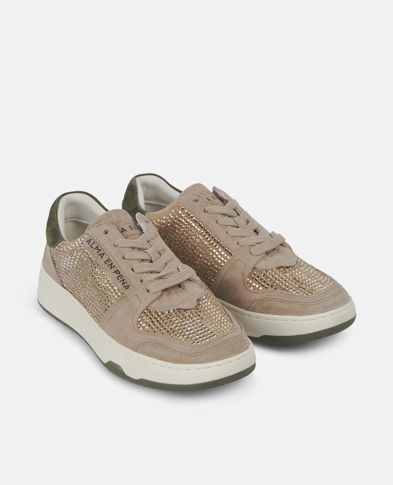 SNEAKER PLANA CON BRILLOS