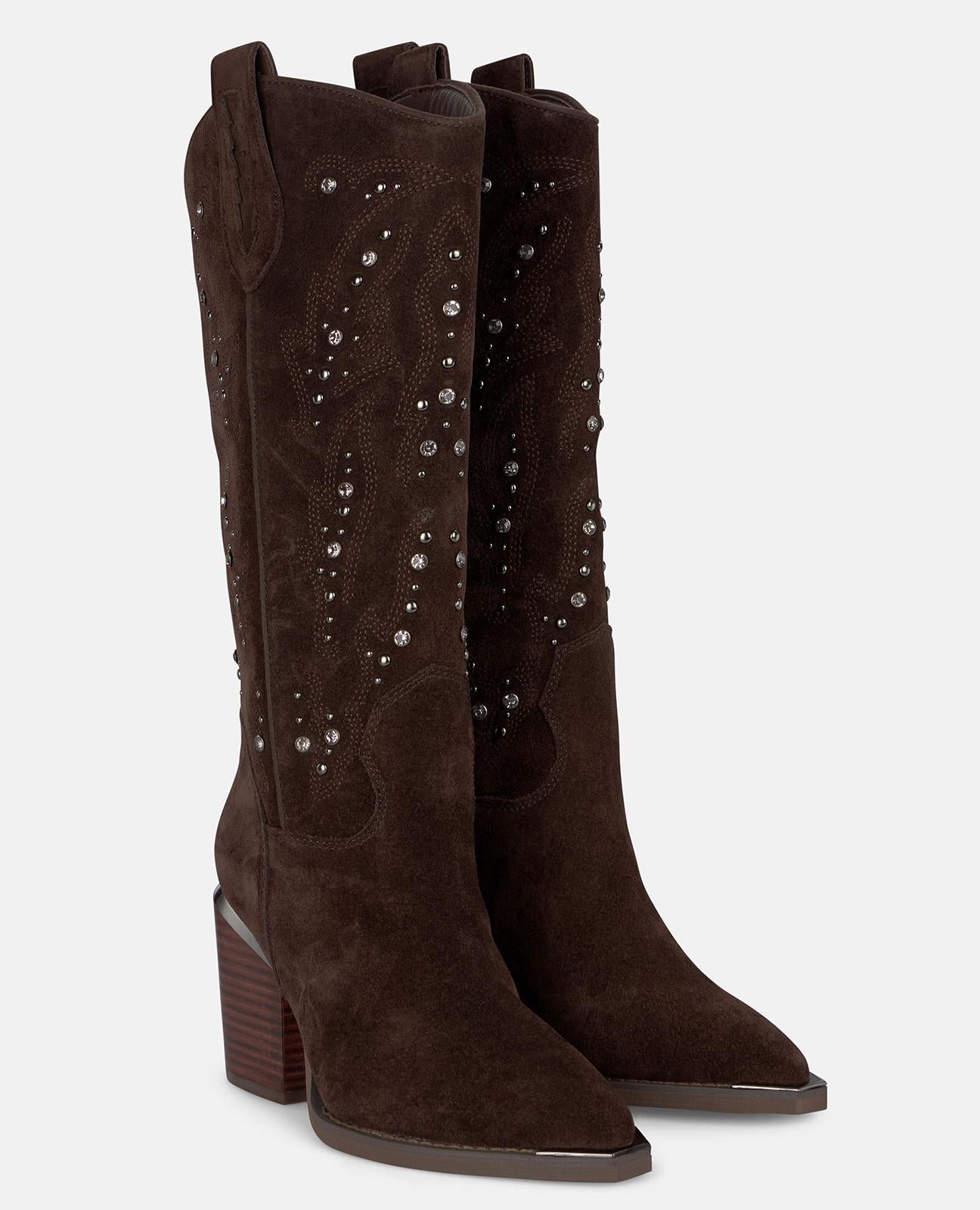 BOTA TACÓN TACHAS PEDRERÍA