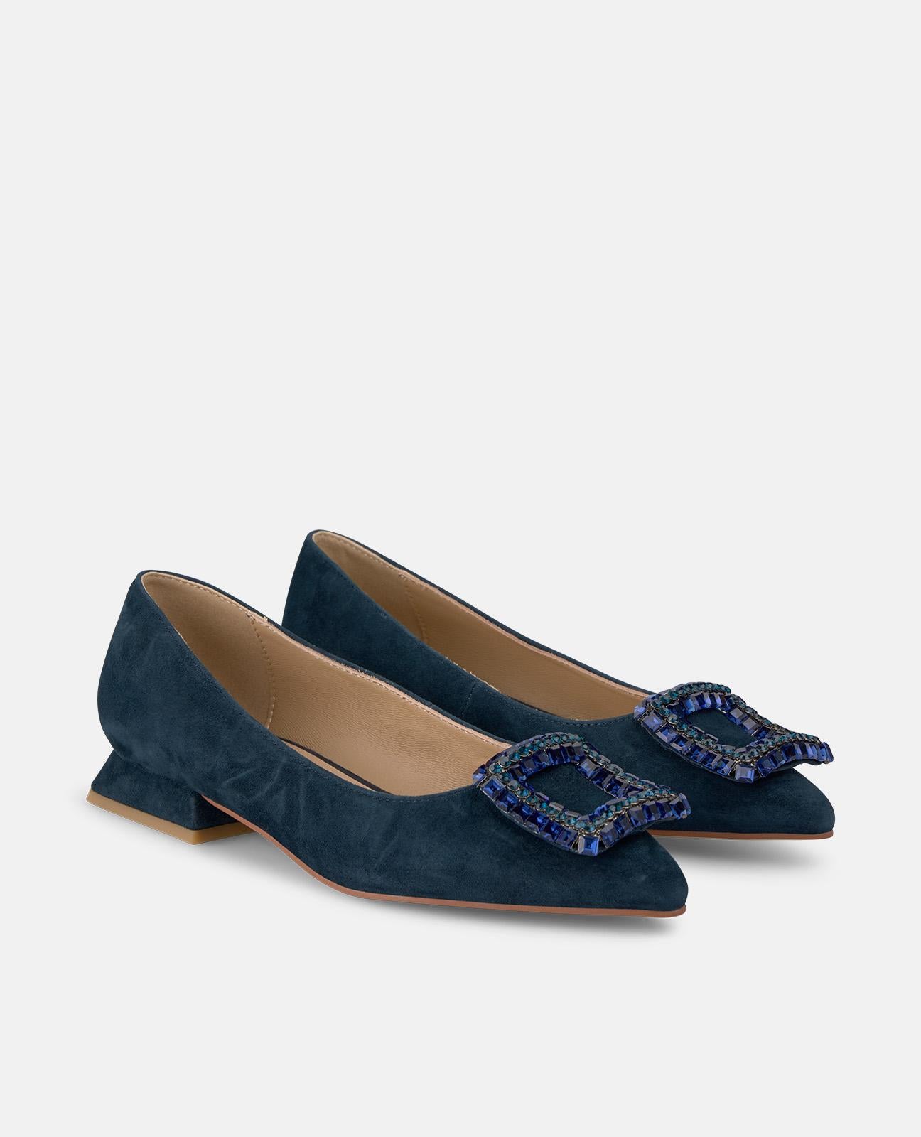 ZAPATO PLANO ADORNO CUADRADO