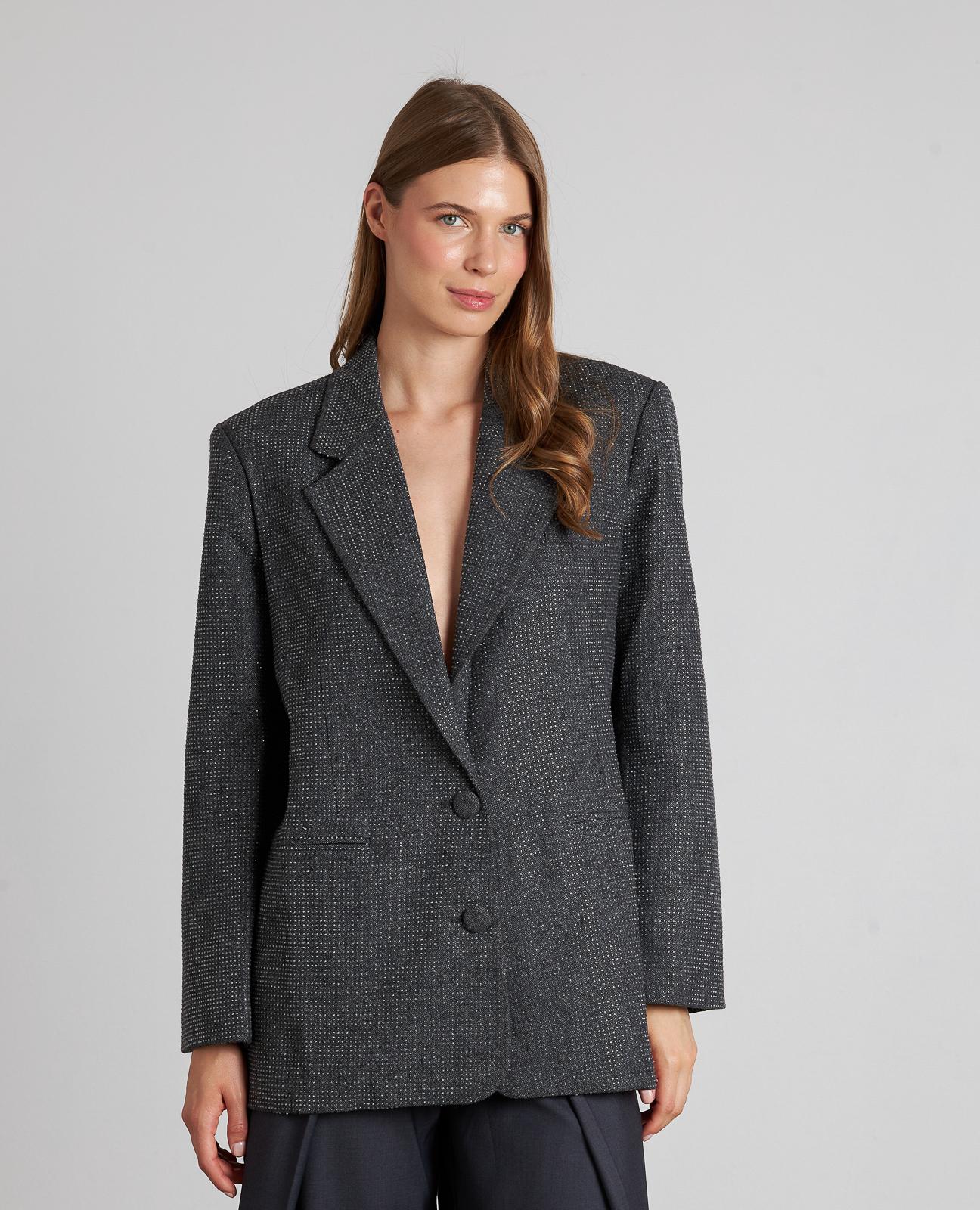 BLAZER RECTA BRILLOS