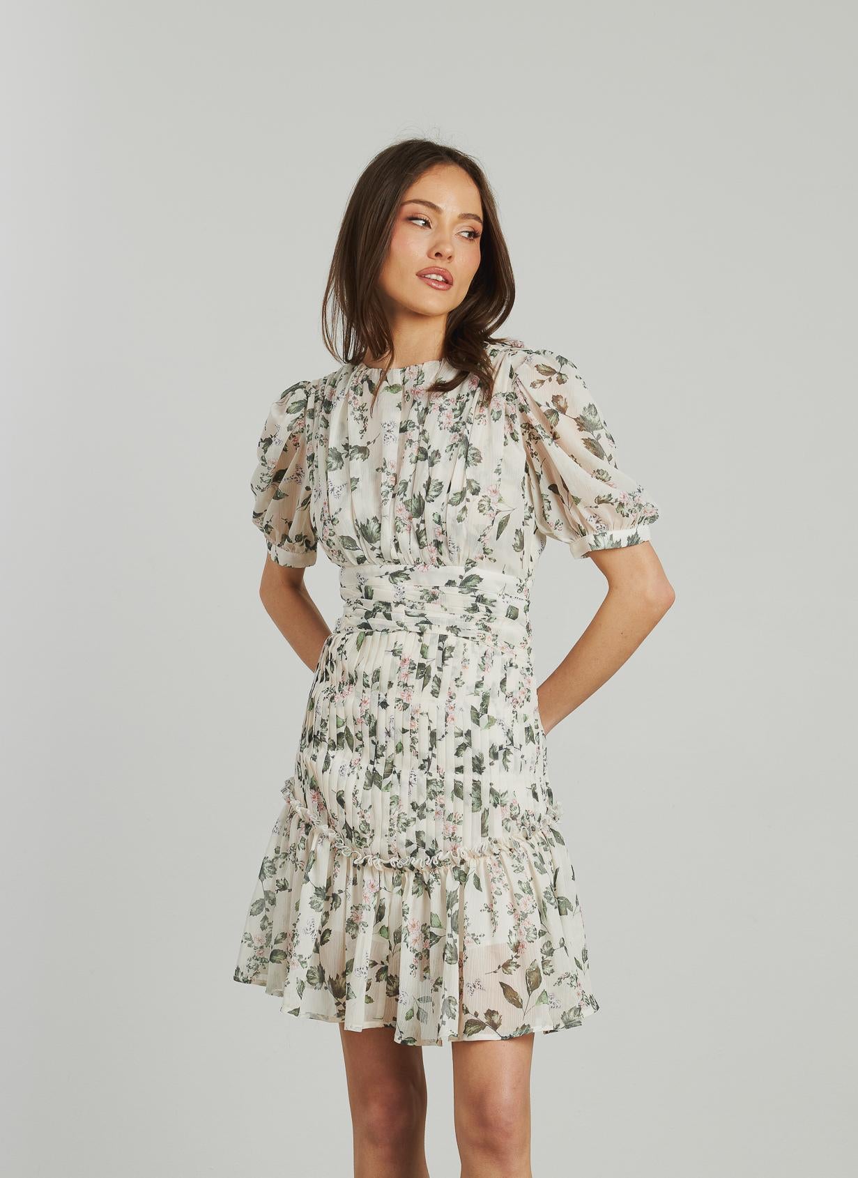 VESTIDO CORTO FRUNCES