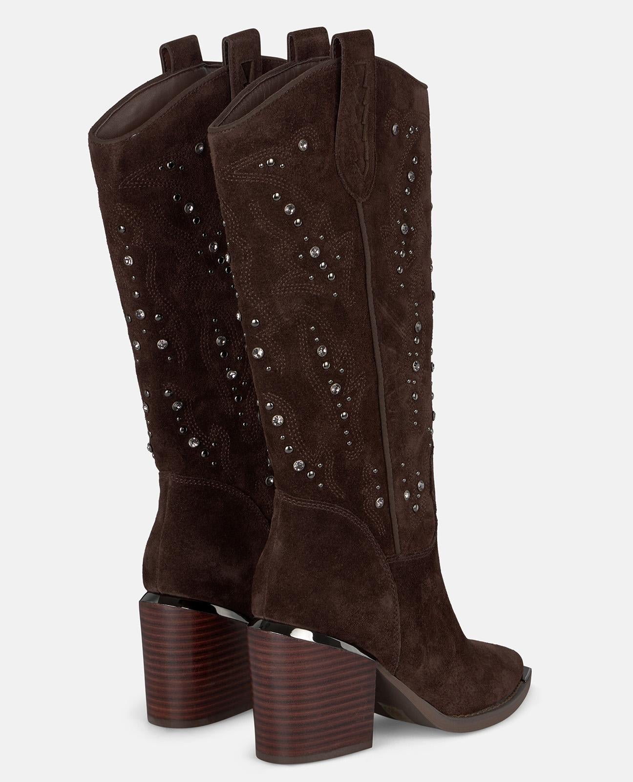 BOTA TACÓN TACHAS PEDRERÍA