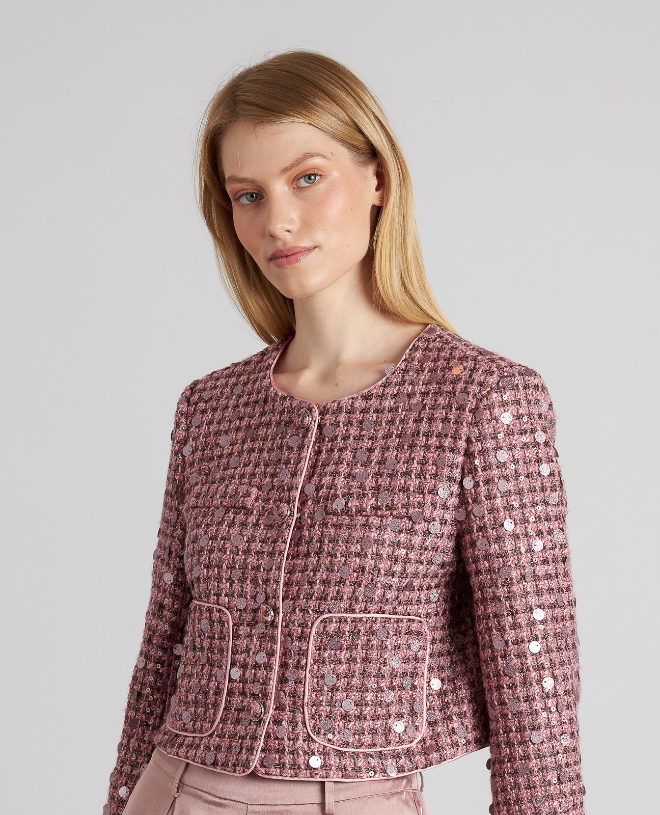 CHAQUETA ESTRUCTURA LENTEJUELAS