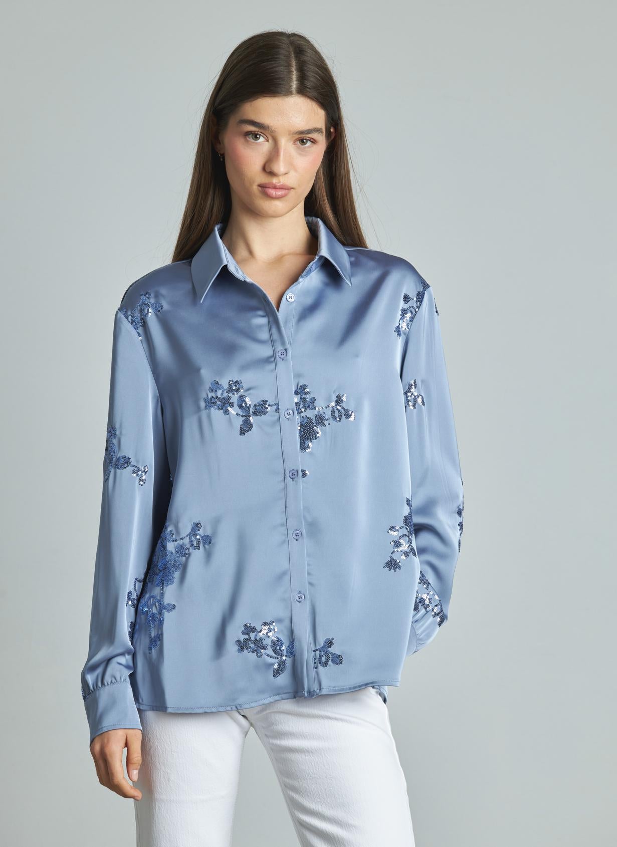 CAMISA CON LENTEJUELAS