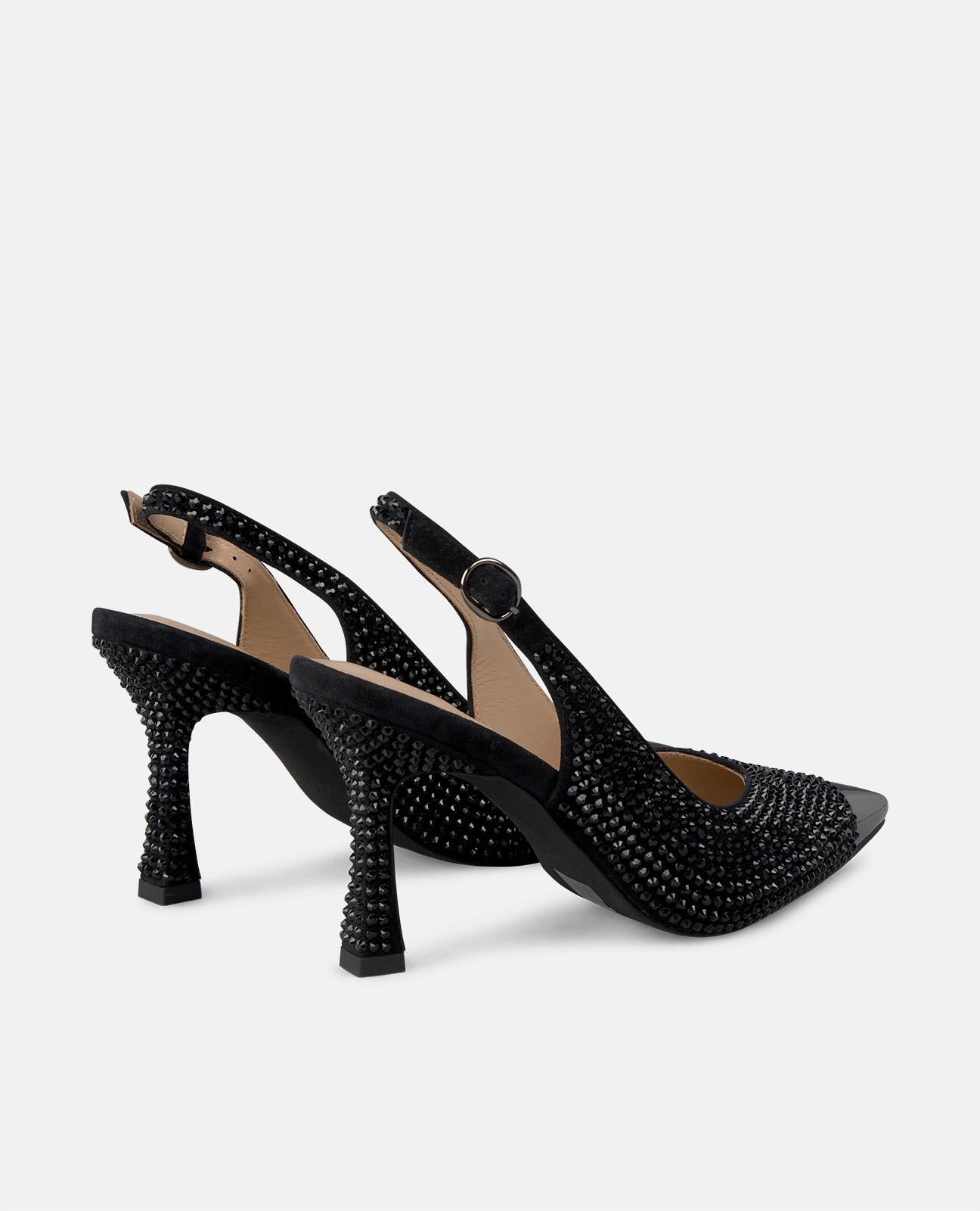 ZAPATO TACÓN PUNTERA METALIZADA