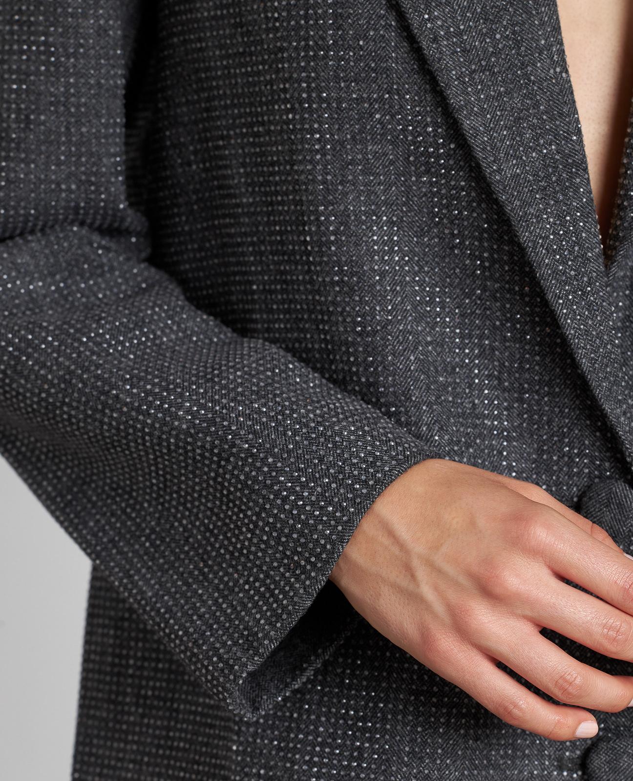 BLAZER RECTA BRILLOS