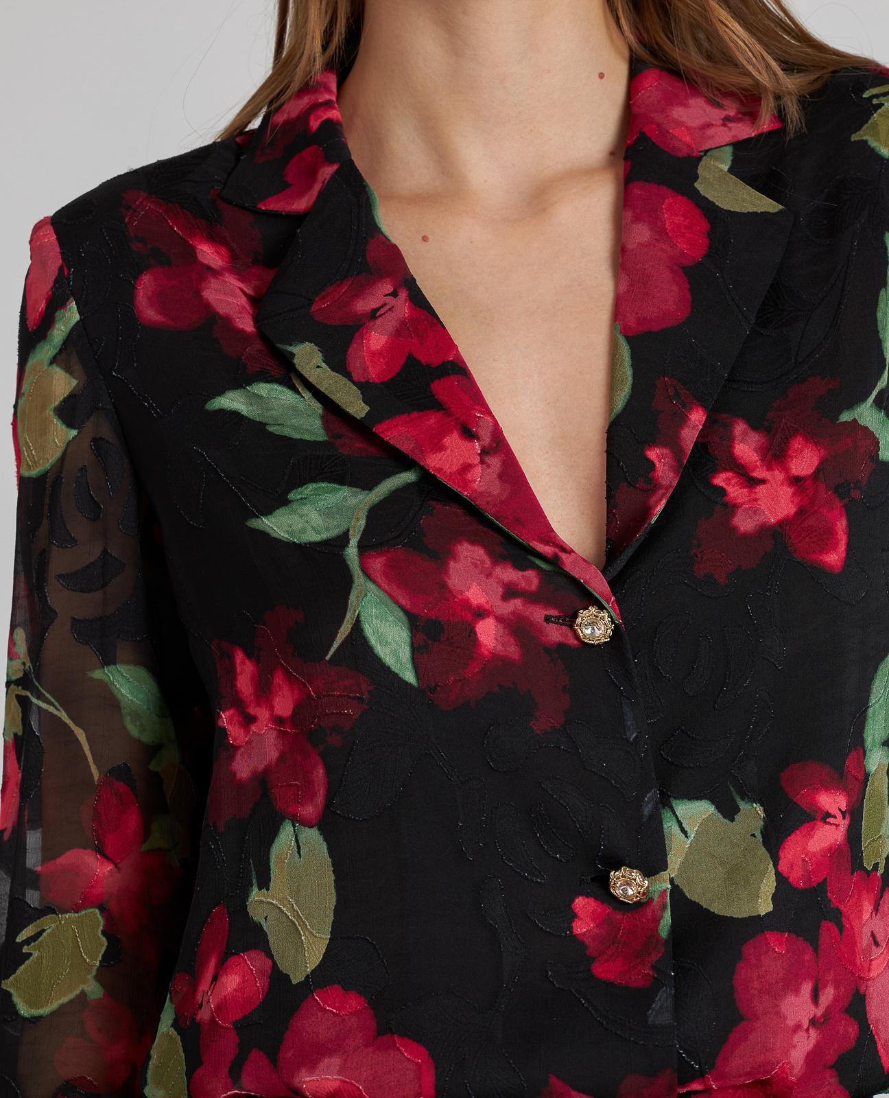 CAMISA MANGA SEMITRANSPARENTE