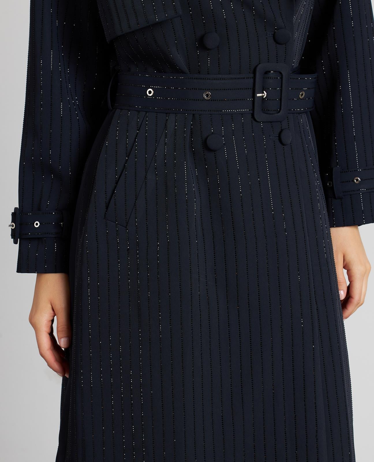 TRENCH CRUZADA BRILLOS