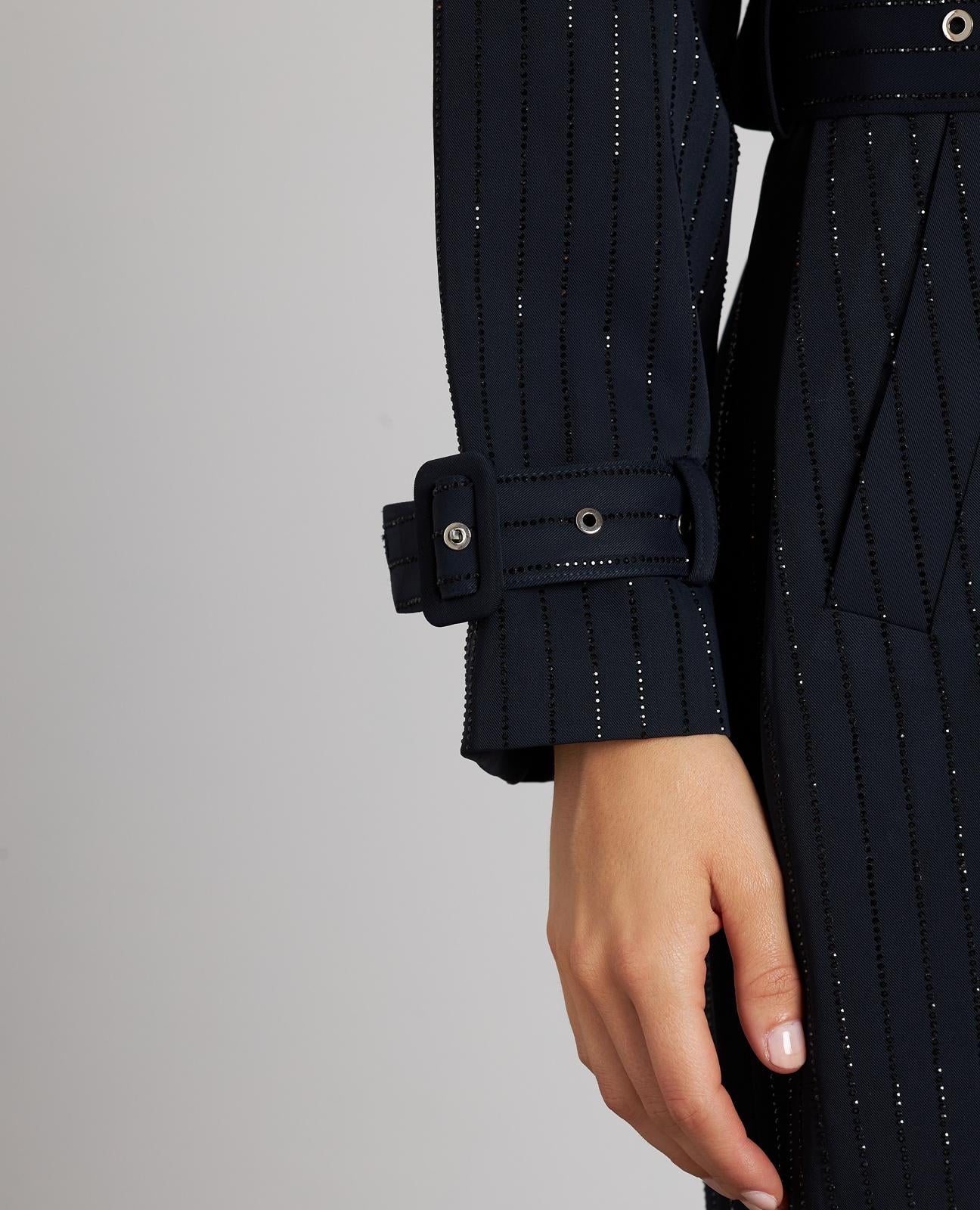 TRENCH CRUZADA BRILLOS