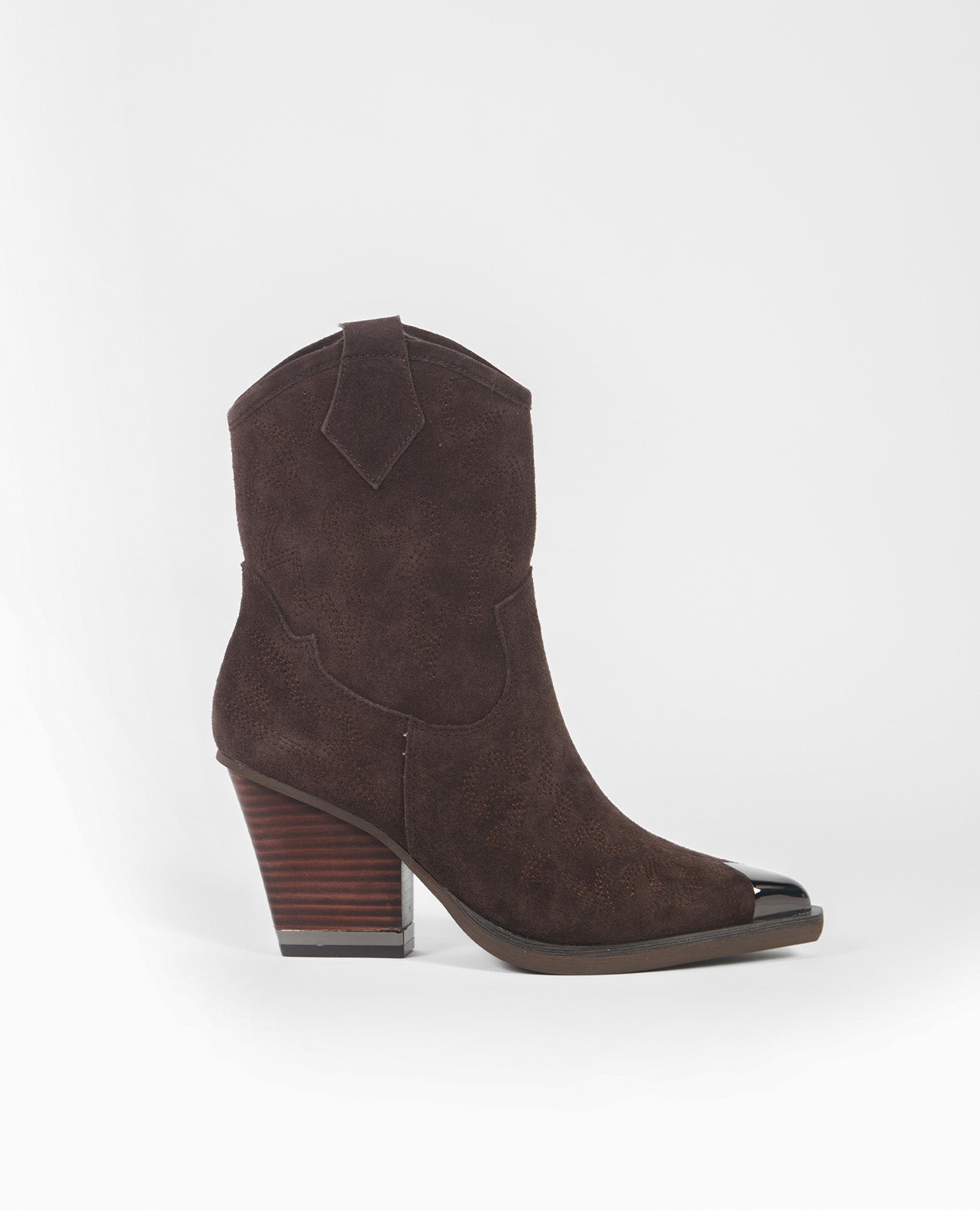 BOTÍN COWBOY PUNTERA METALIZADA