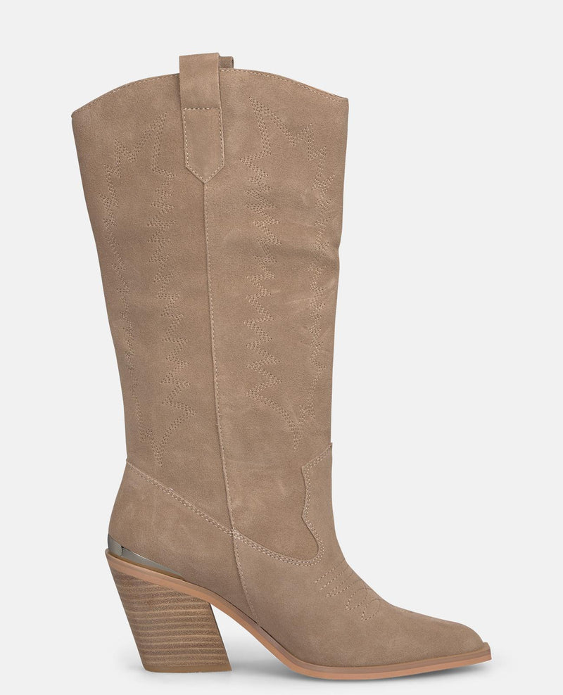 BOTA BORDADOS TACÓN COWBOY