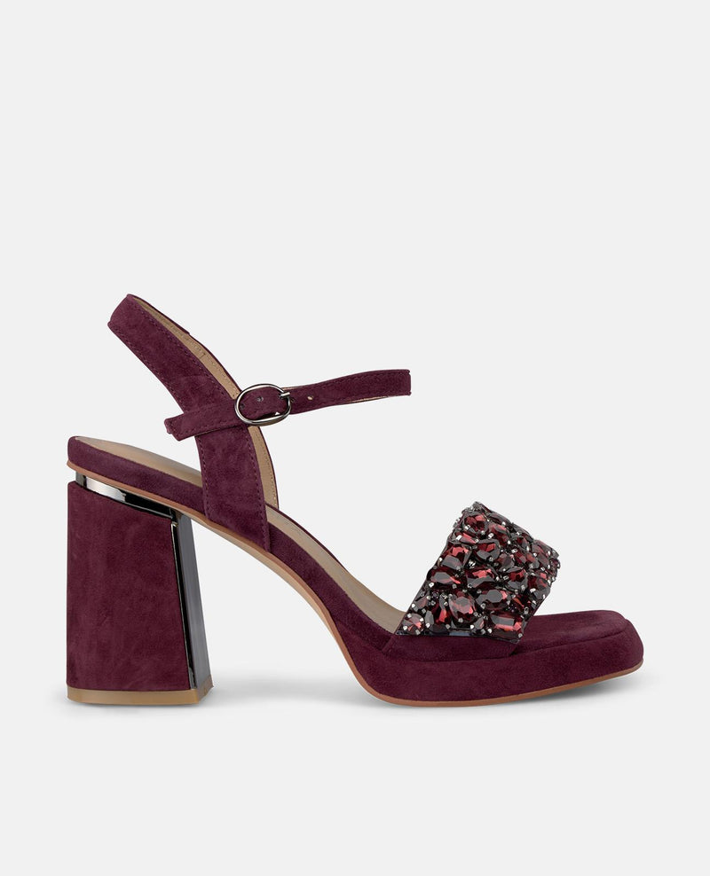 SANDALIA TACÓN ABALORIOS