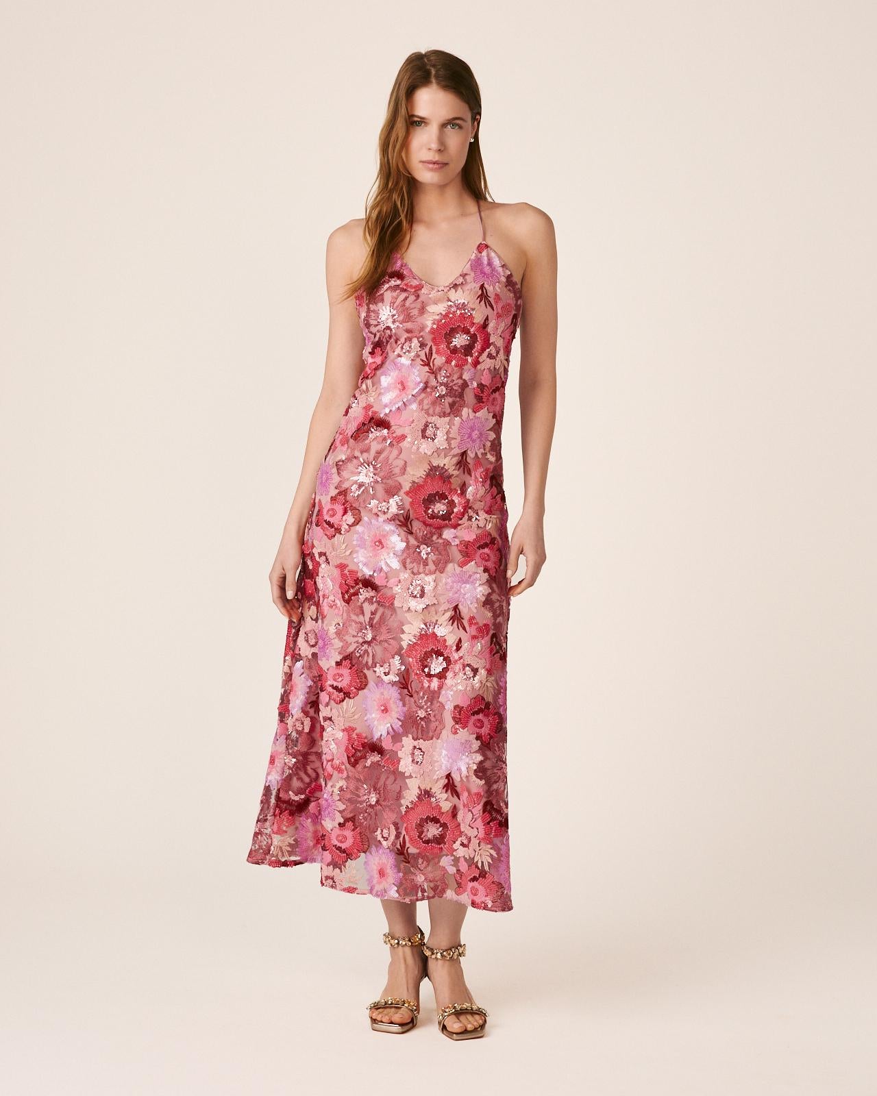 VESTIDO MIDI LENTEJUELAS