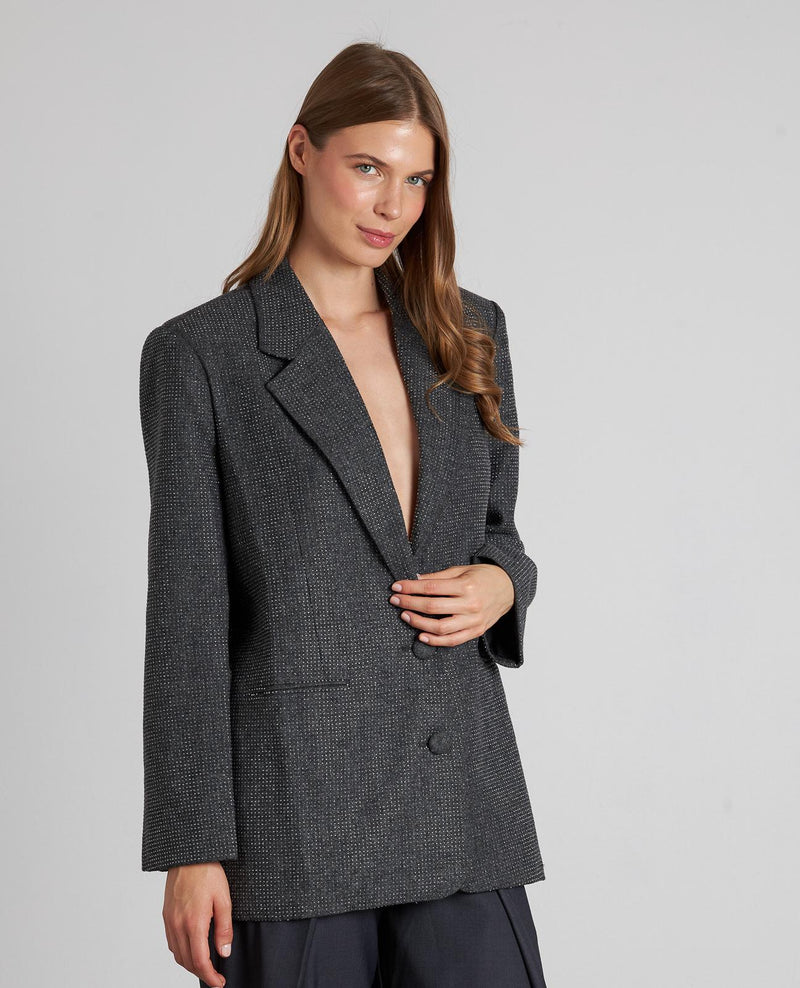BLAZER RECTA BRILLOS