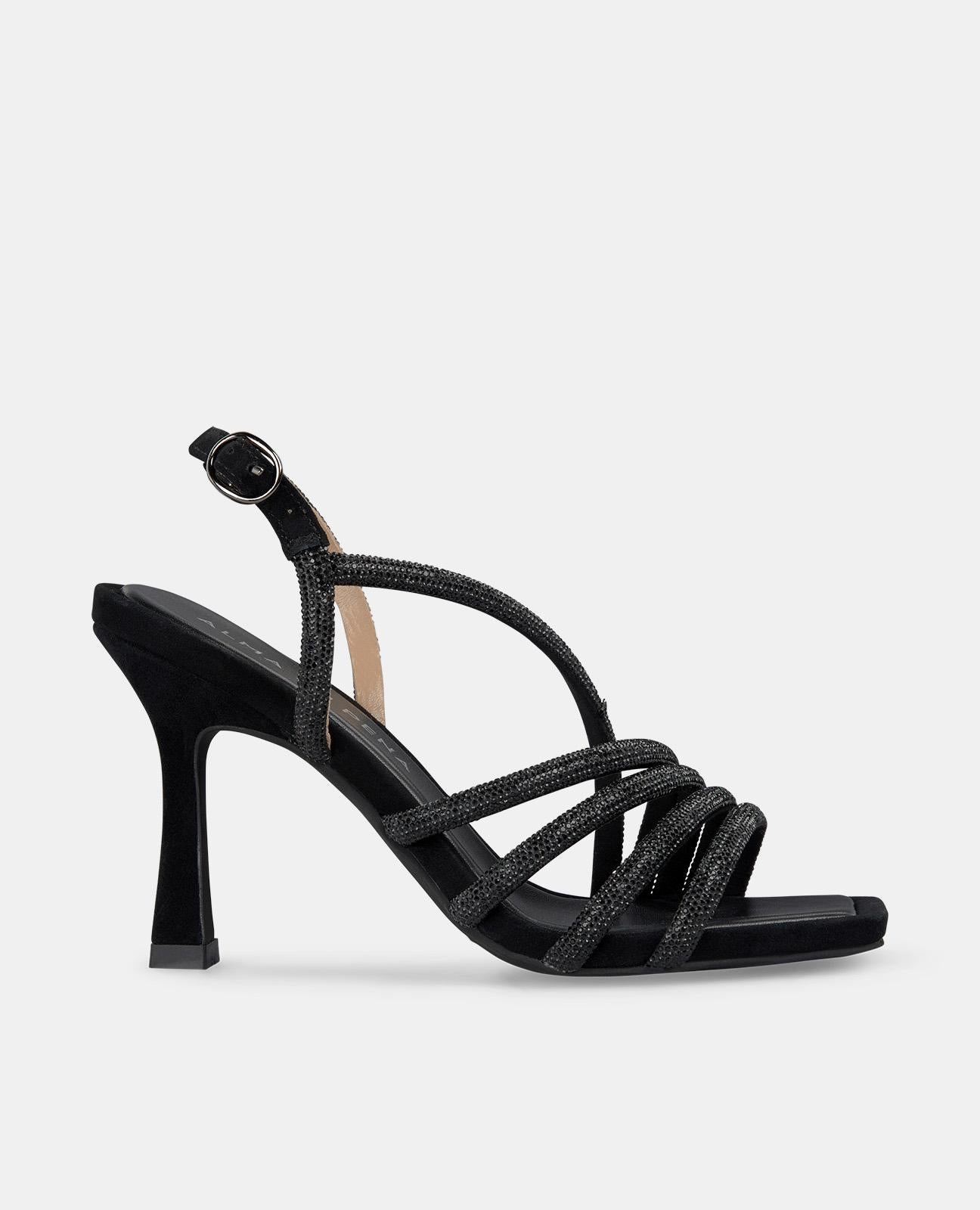 SANDALIA TIRAS CRUZADAS PEDRERÍA