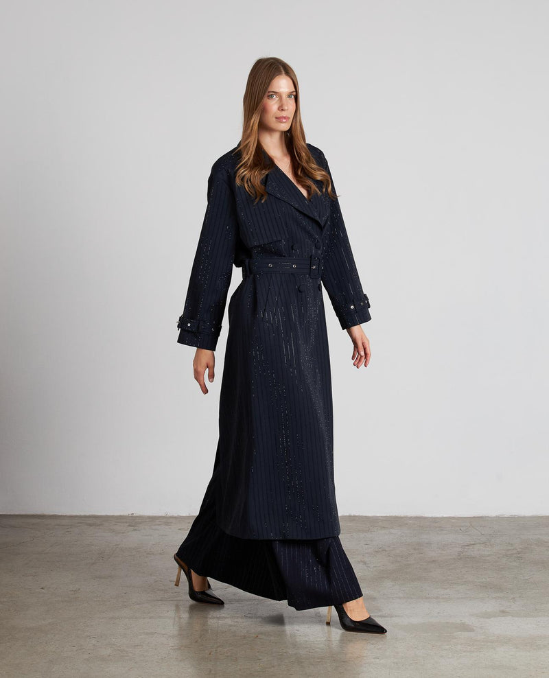 TRENCH CRUZADA BRILLOS