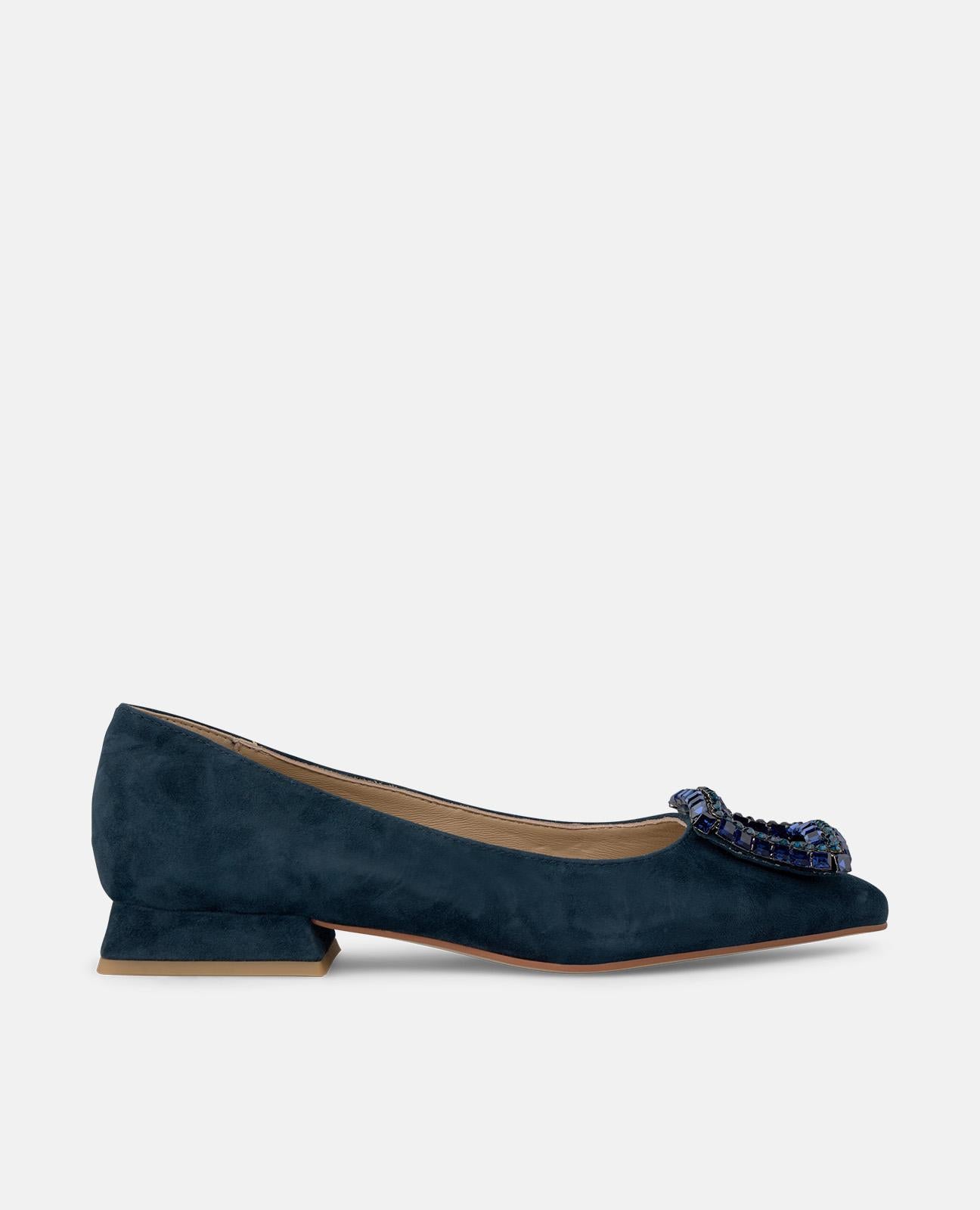 ZAPATO PLANO ADORNO CUADRADO