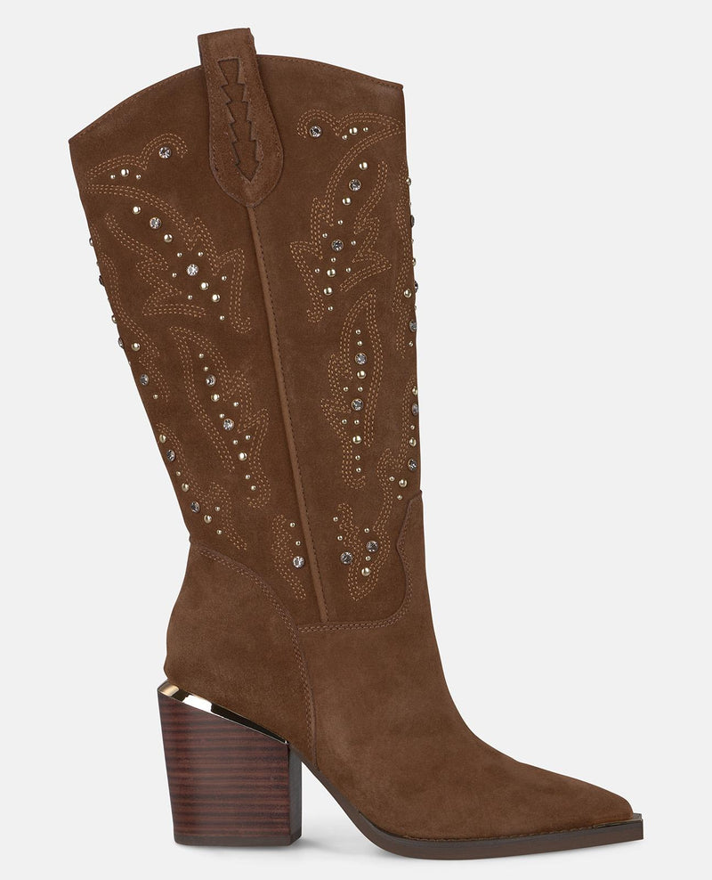 BOTA TACÓN TACHAS PEDRERÍA