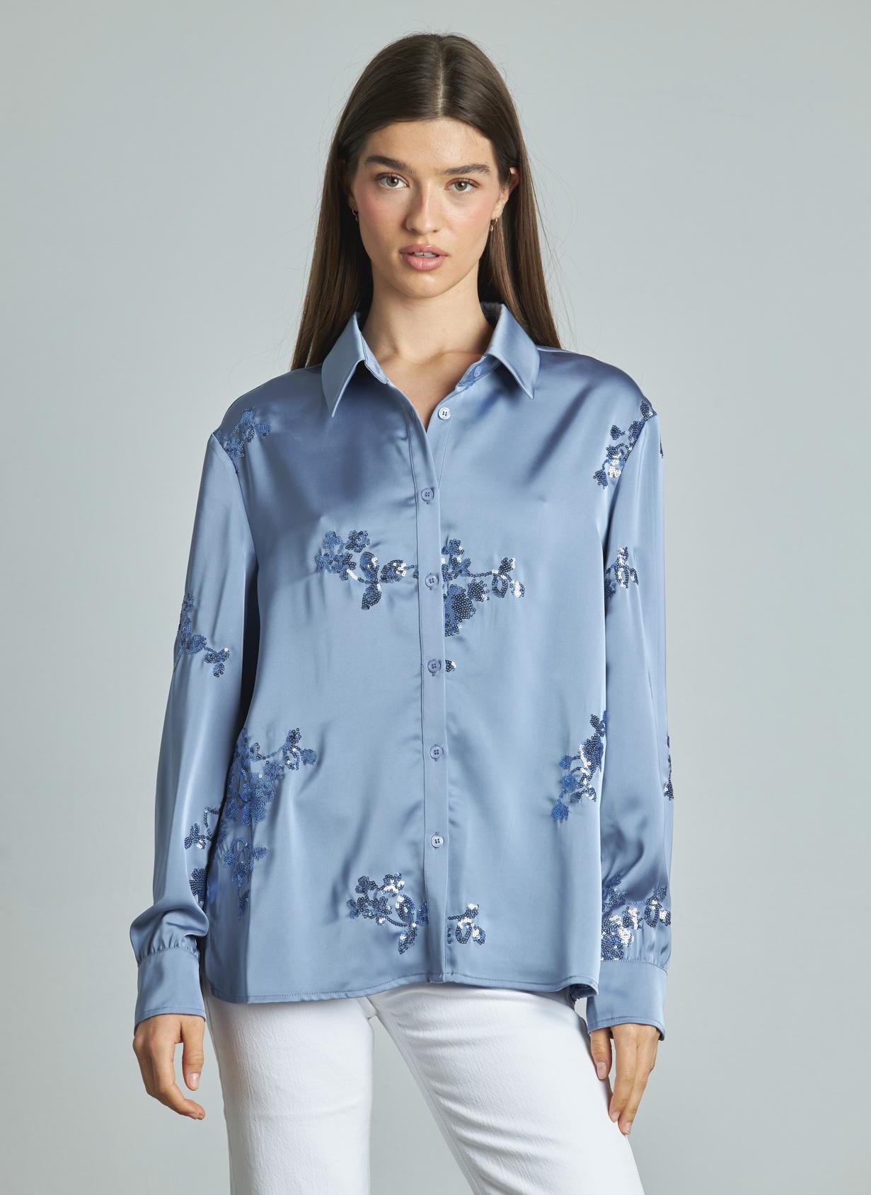 CAMISA CON LENTEJUELAS