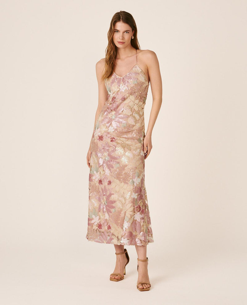 VESTIDO MIDI LENTEJUELAS