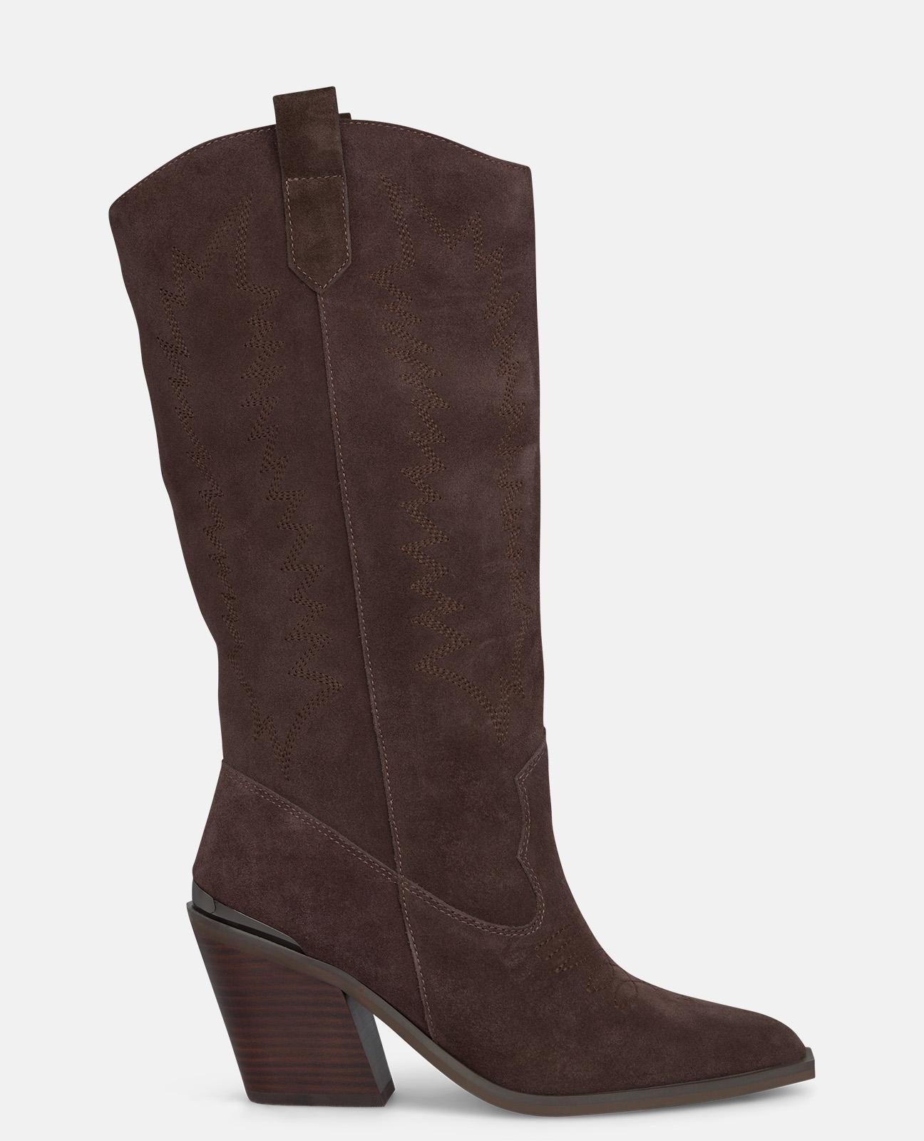 BOTA BORDADOS TACÓN COWBOY