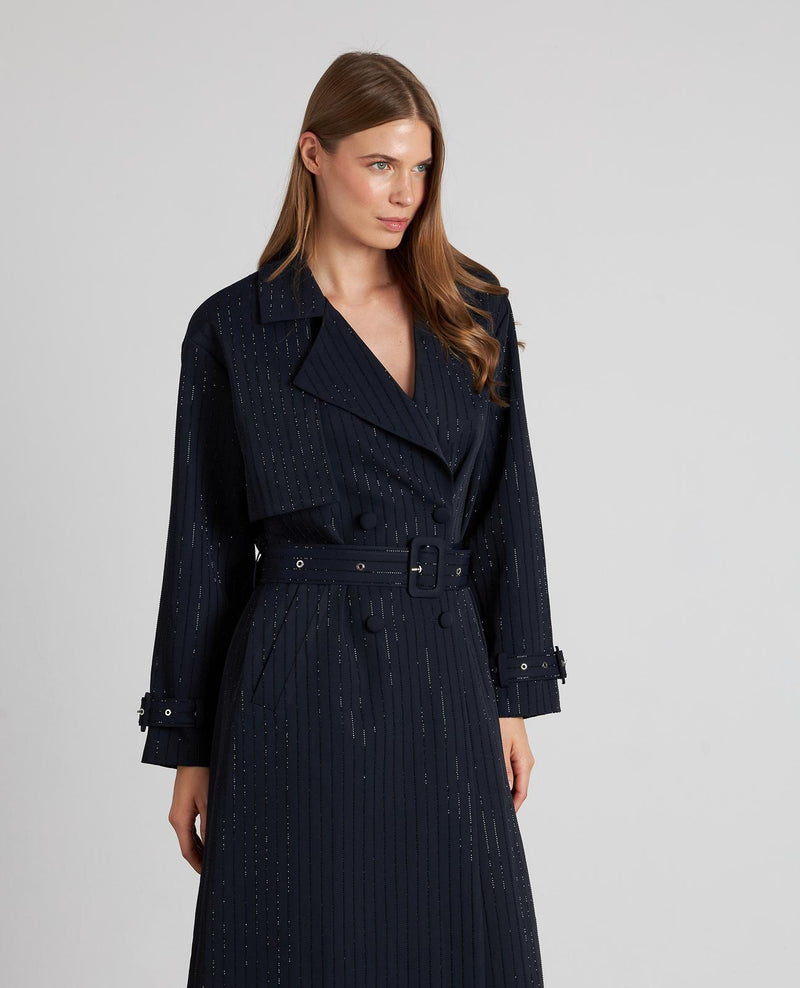 TRENCH CRUZADA BRILLOS