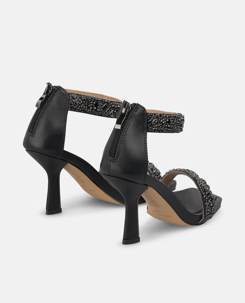 SANDALIA DOBLE TIRA EFECTO JOYA