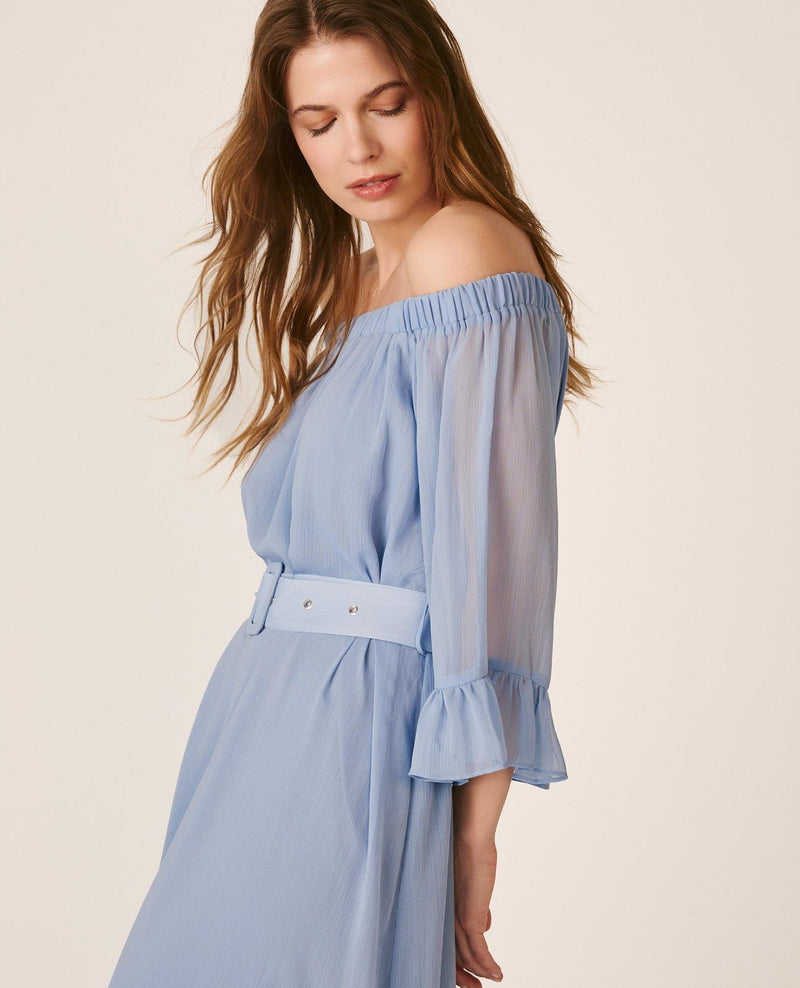 VESTIDO MIDI MANGA ACAMPANADA