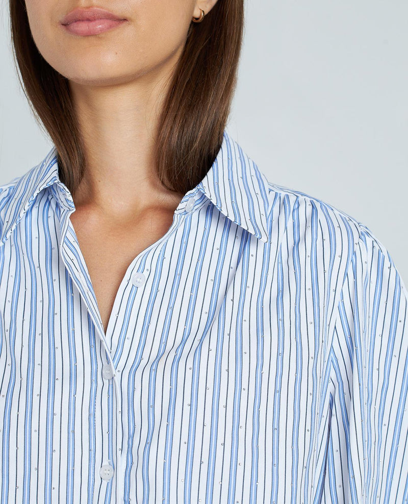 CAMISA RAYAS PEDRERÍA