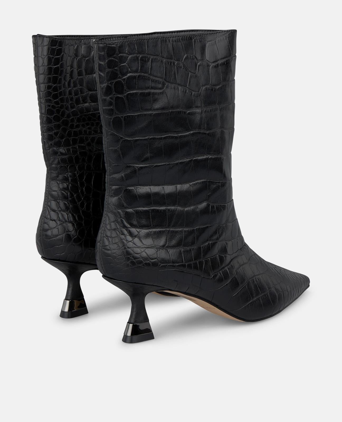 BOTÍN TACÓN METALIZADO