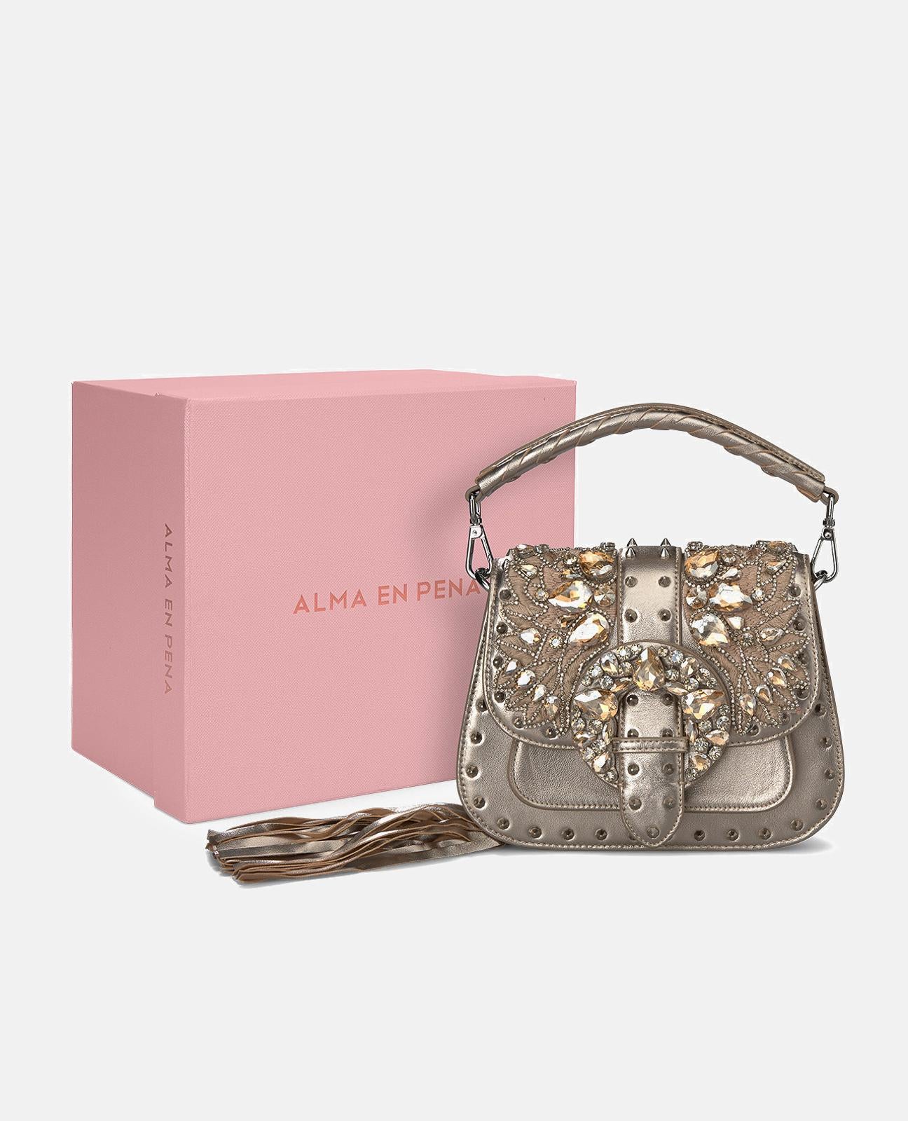 BOLSO DE MANO ABALORIOS