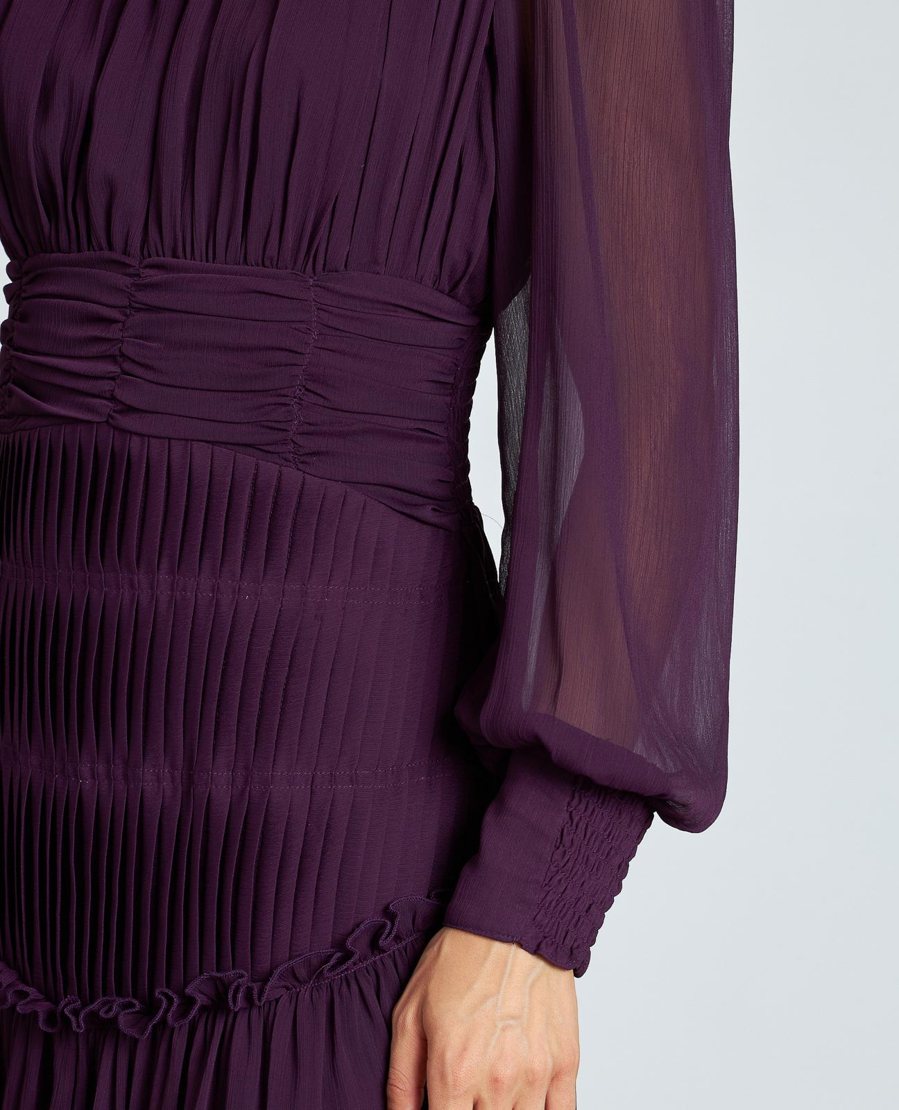 VESTIDO LARGO CON FRUNCIDO