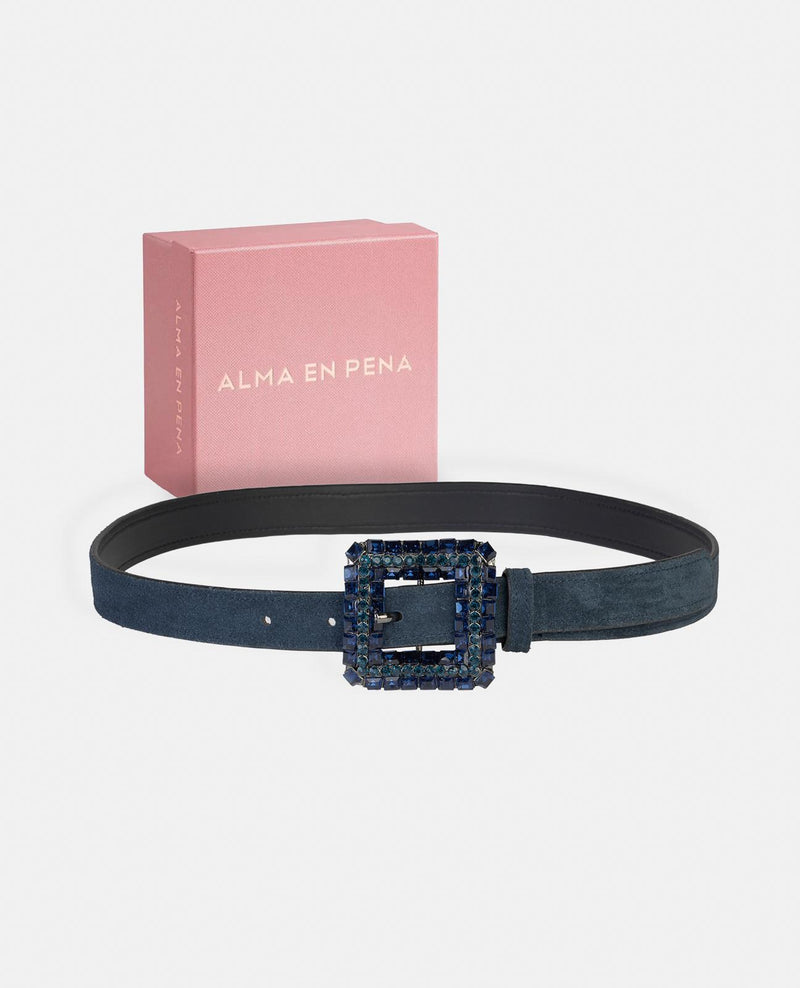 CINTURÓN HEBILLA DE PEDRERÍA