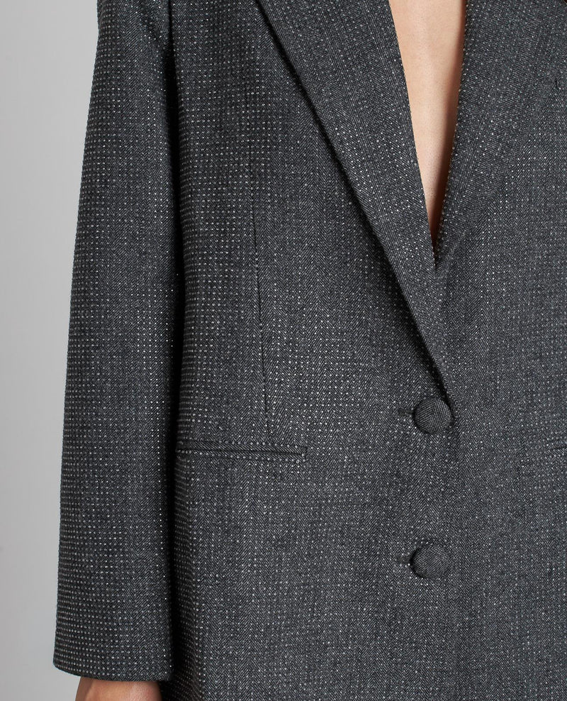 BLAZER RECTA BRILLOS