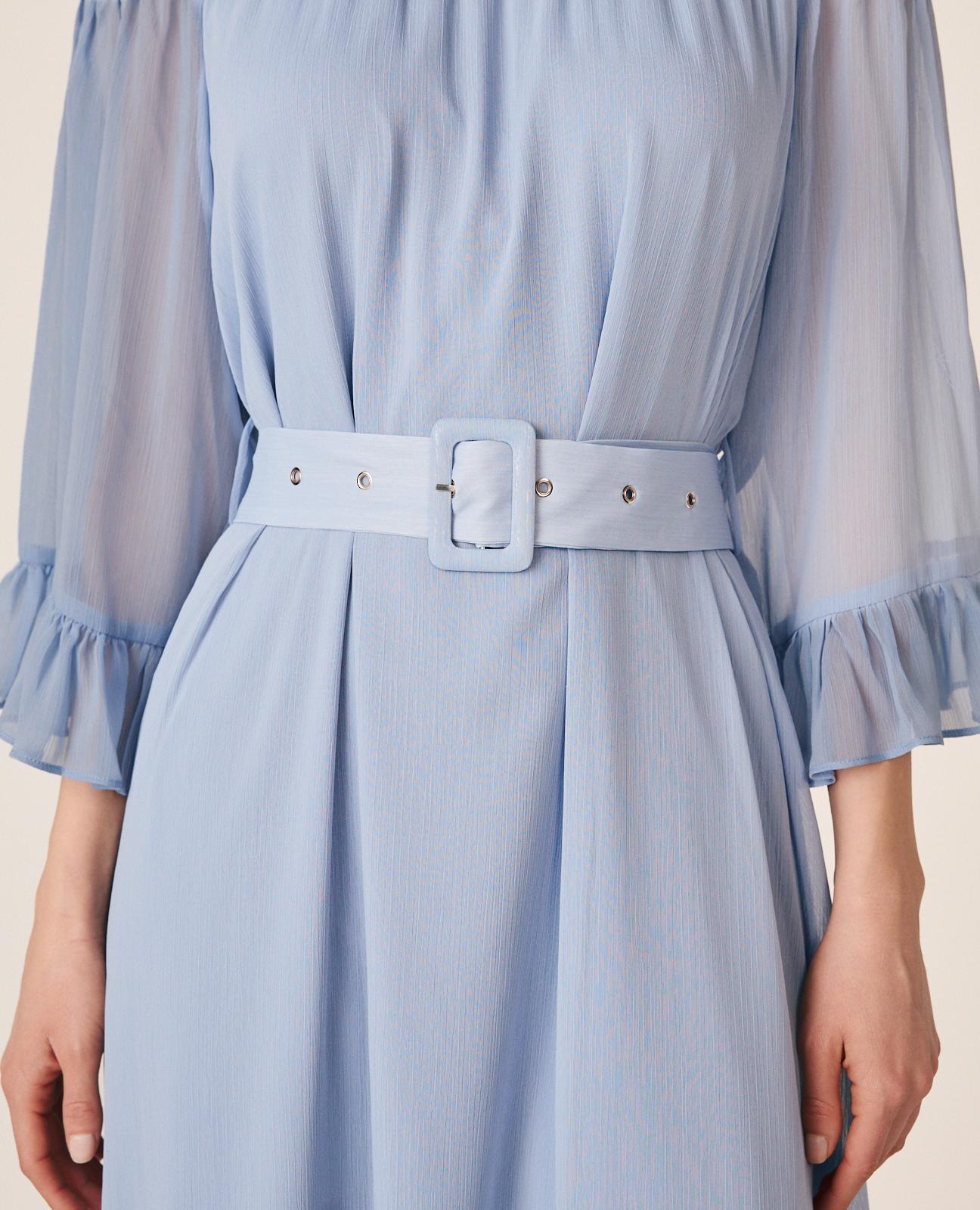 VESTIDO MIDI MANGA ACAMPANADA