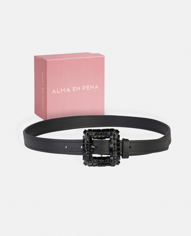 CINTURÓN HEBILLA DE PEDRERÍA