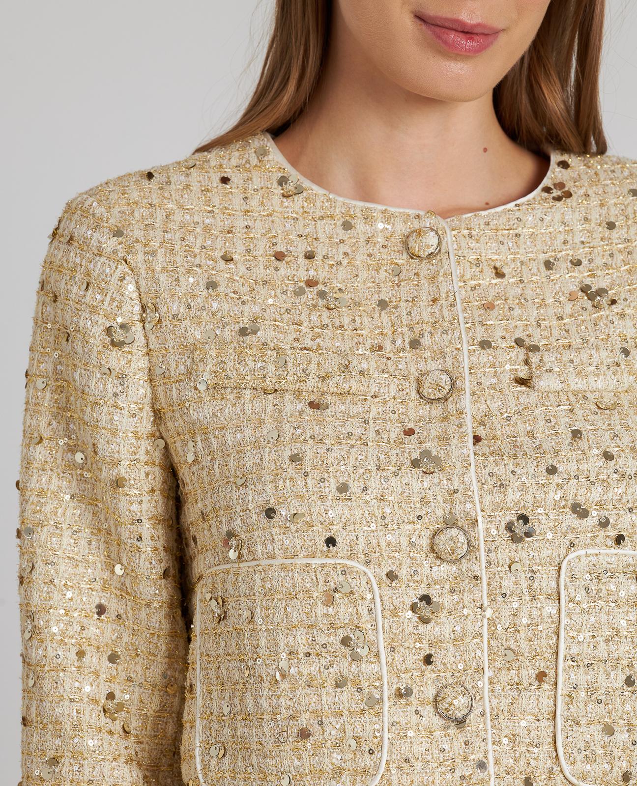 CHAQUETA ESTRUCTURA LENTEJUELAS