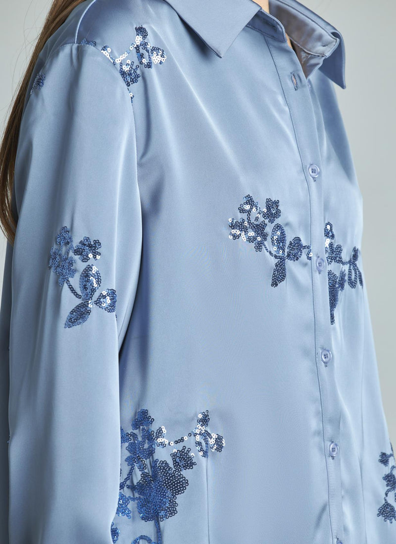 CAMISA CON LENTEJUELAS