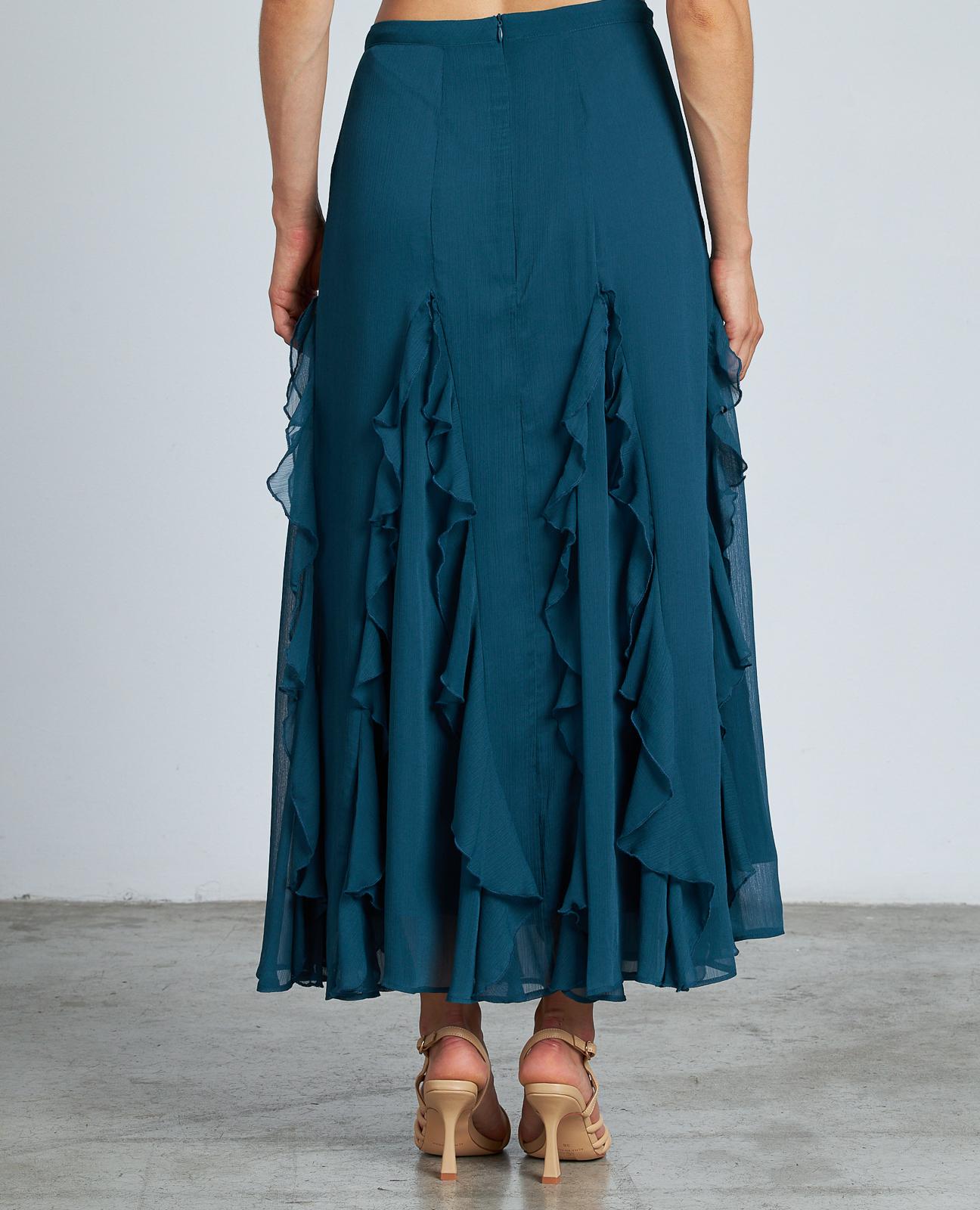 FALDA MIDI VOLANTES