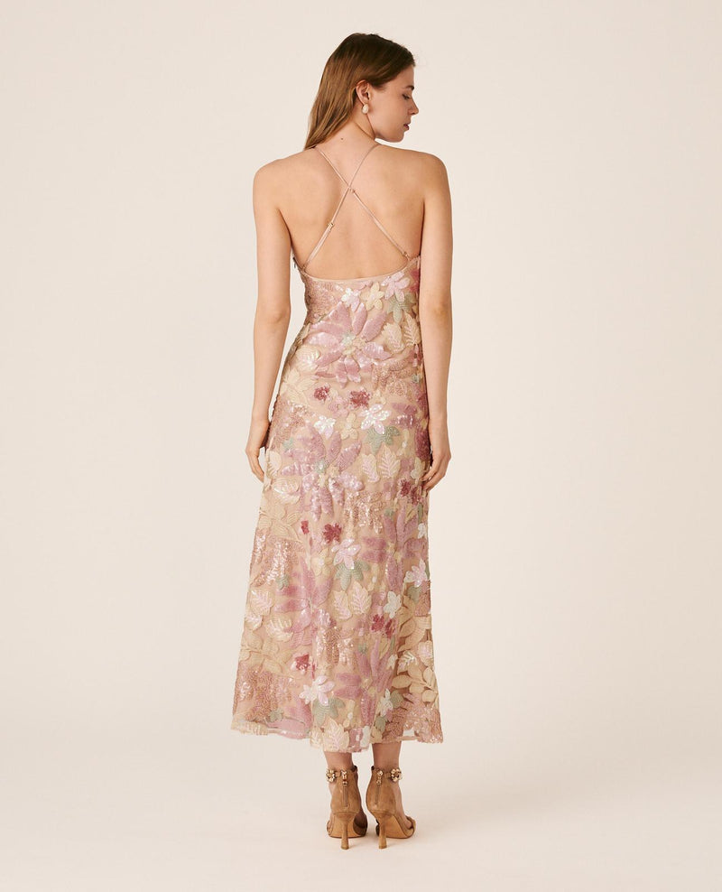 VESTIDO MIDI LENTEJUELAS