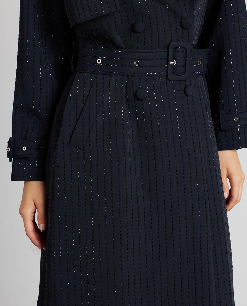 TRENCH CRUZADA BRILLOS