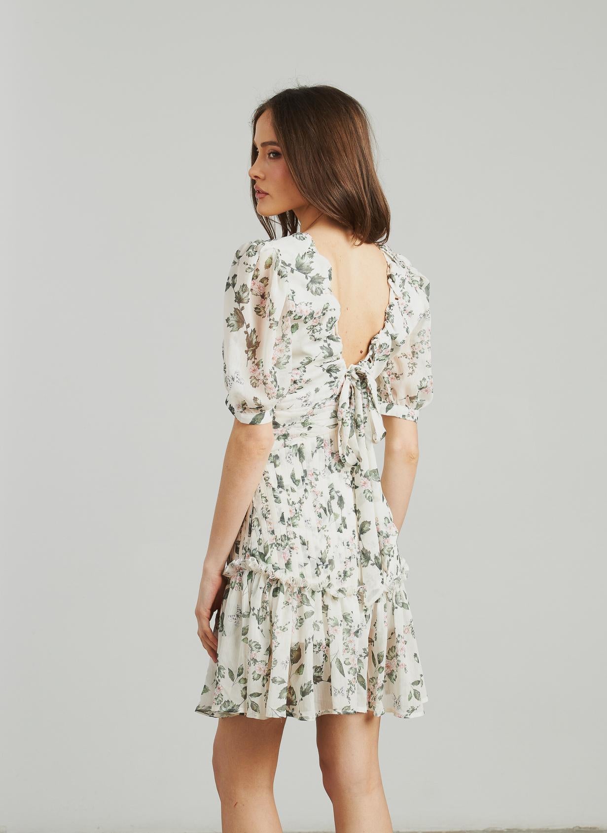 VESTIDO CORTO FRUNCES