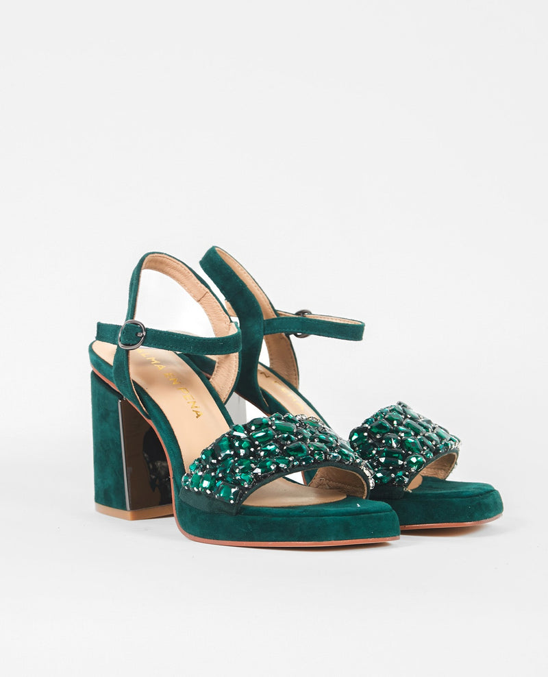 SANDALIA PEDRERÍA FRONTAL