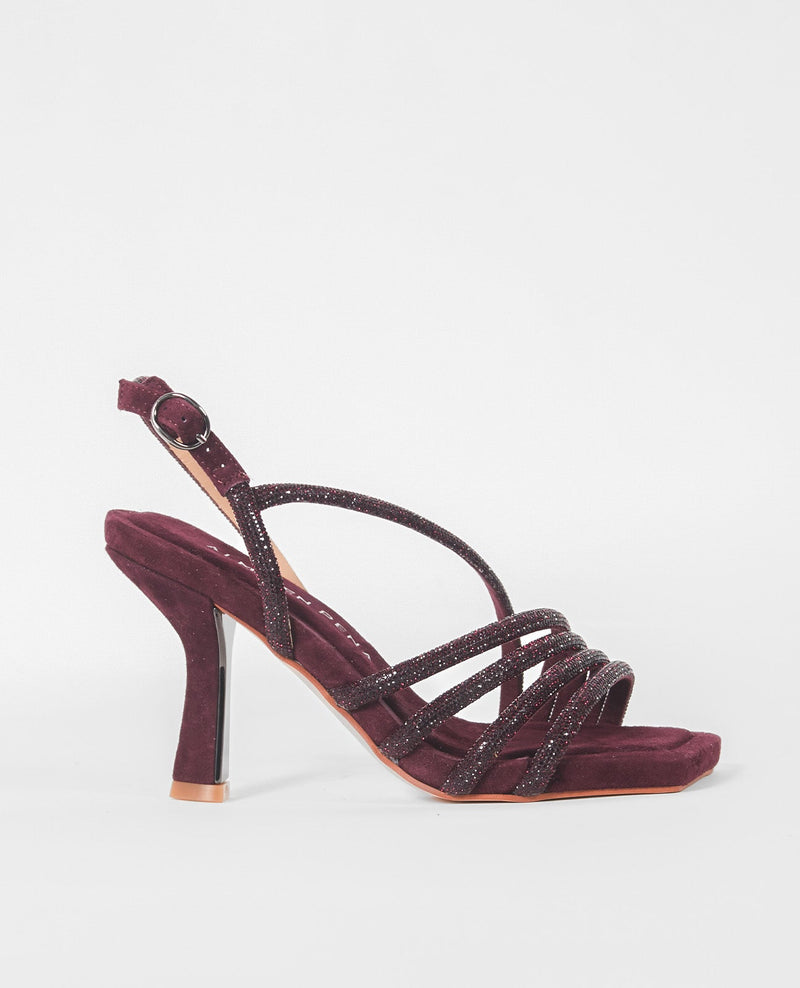 SANDALIA TIRAS CRUZADAS PEDRERÍA