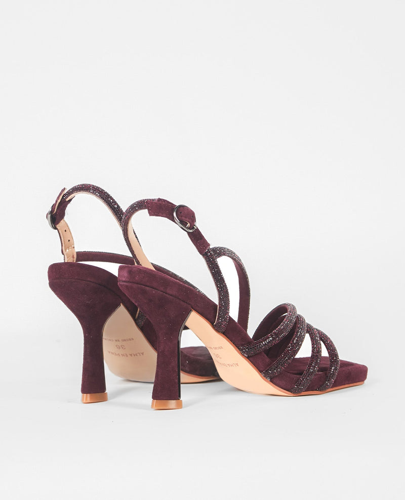 SANDALIA TIRAS CRUZADAS PEDRERÍA