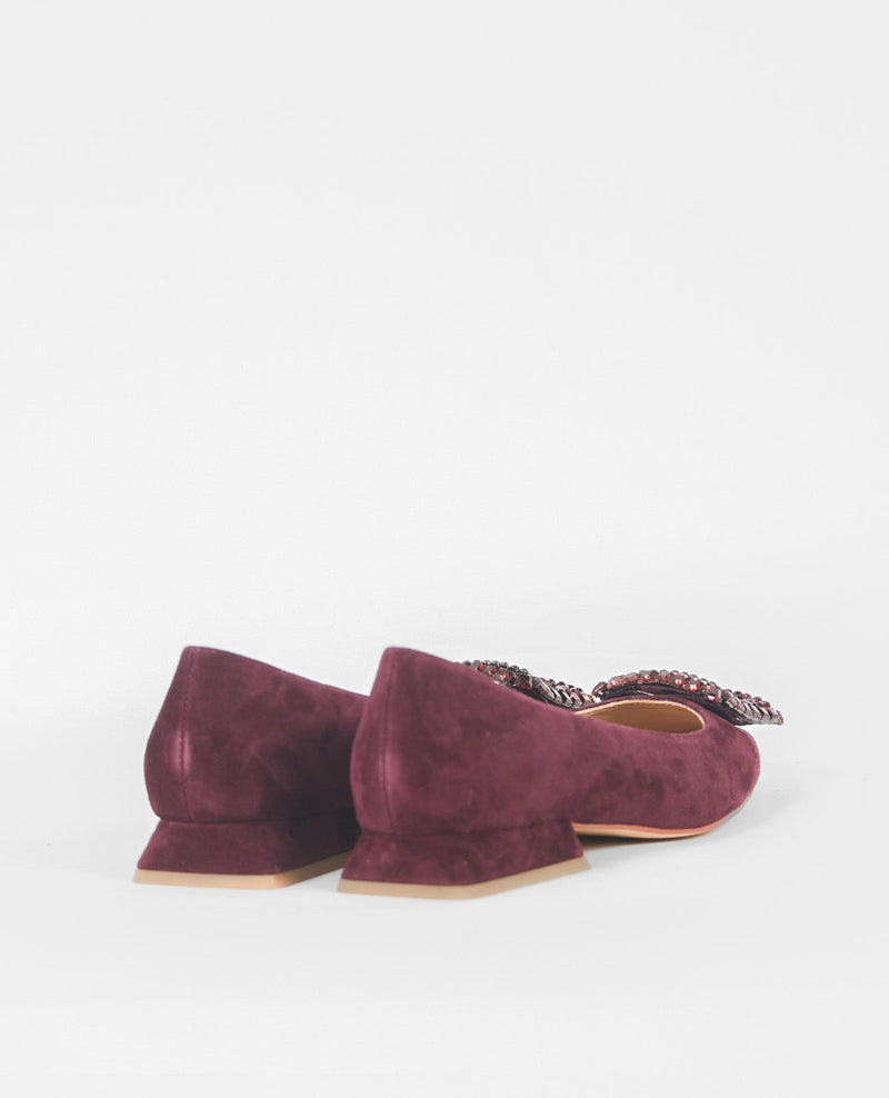 ZAPATO PLANO ADORNO CUADRADO